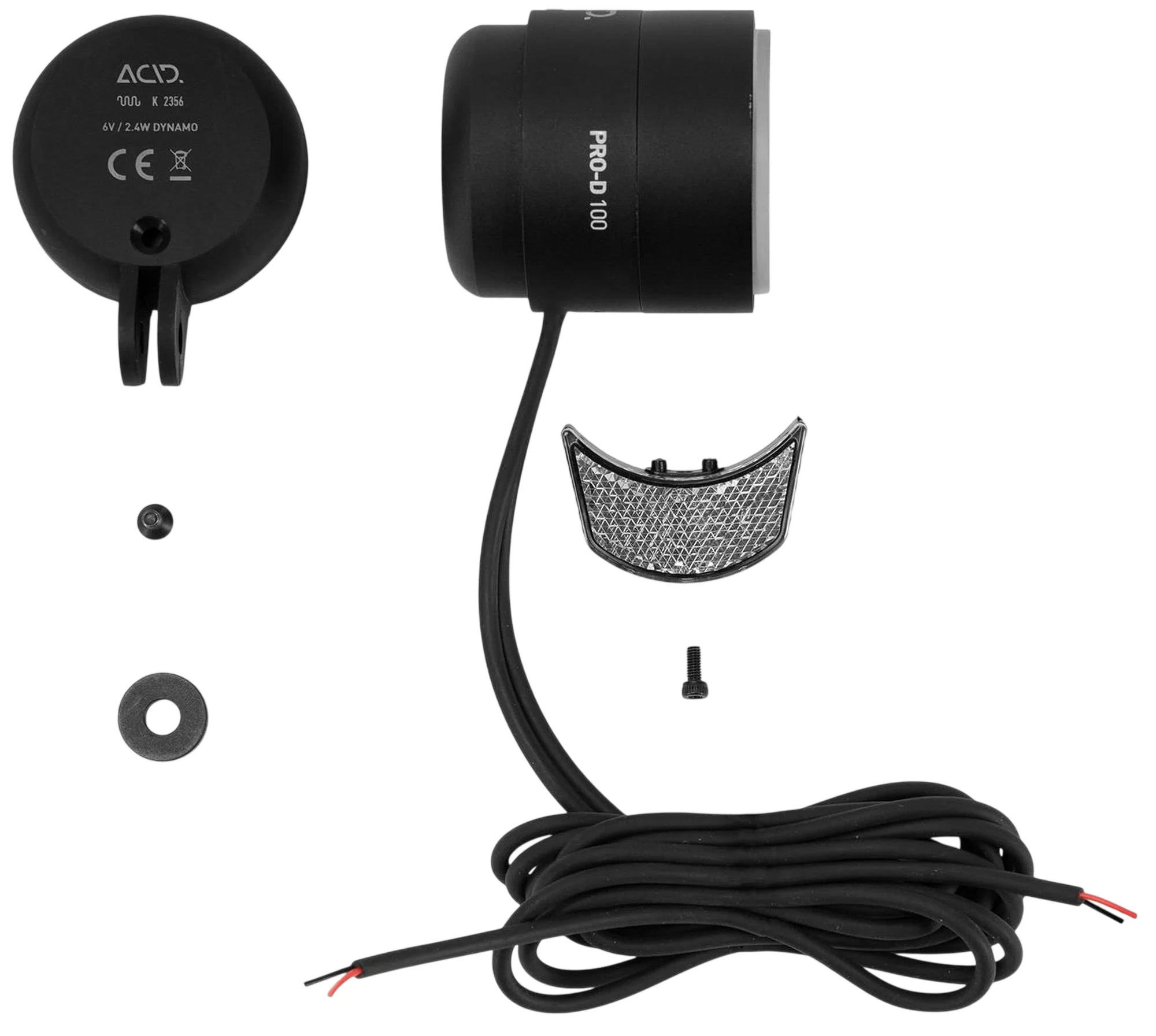 ACID DYNAMO FRONT LIGHT PRO-D 100 BLACK - Image 5