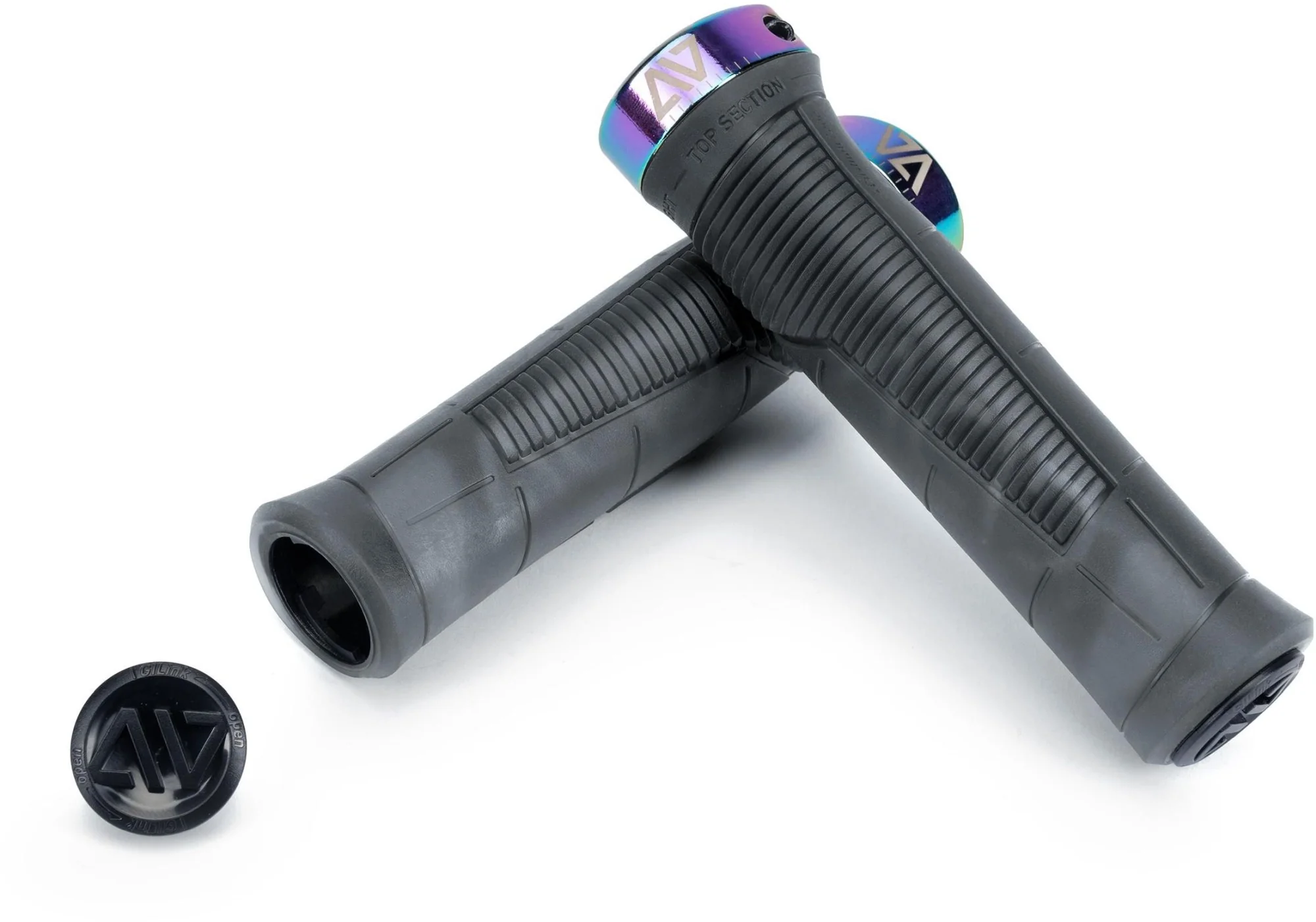 ACID GRIPS ENDURE TRANSLUCENT BLACK / OILSLICK - Image 2