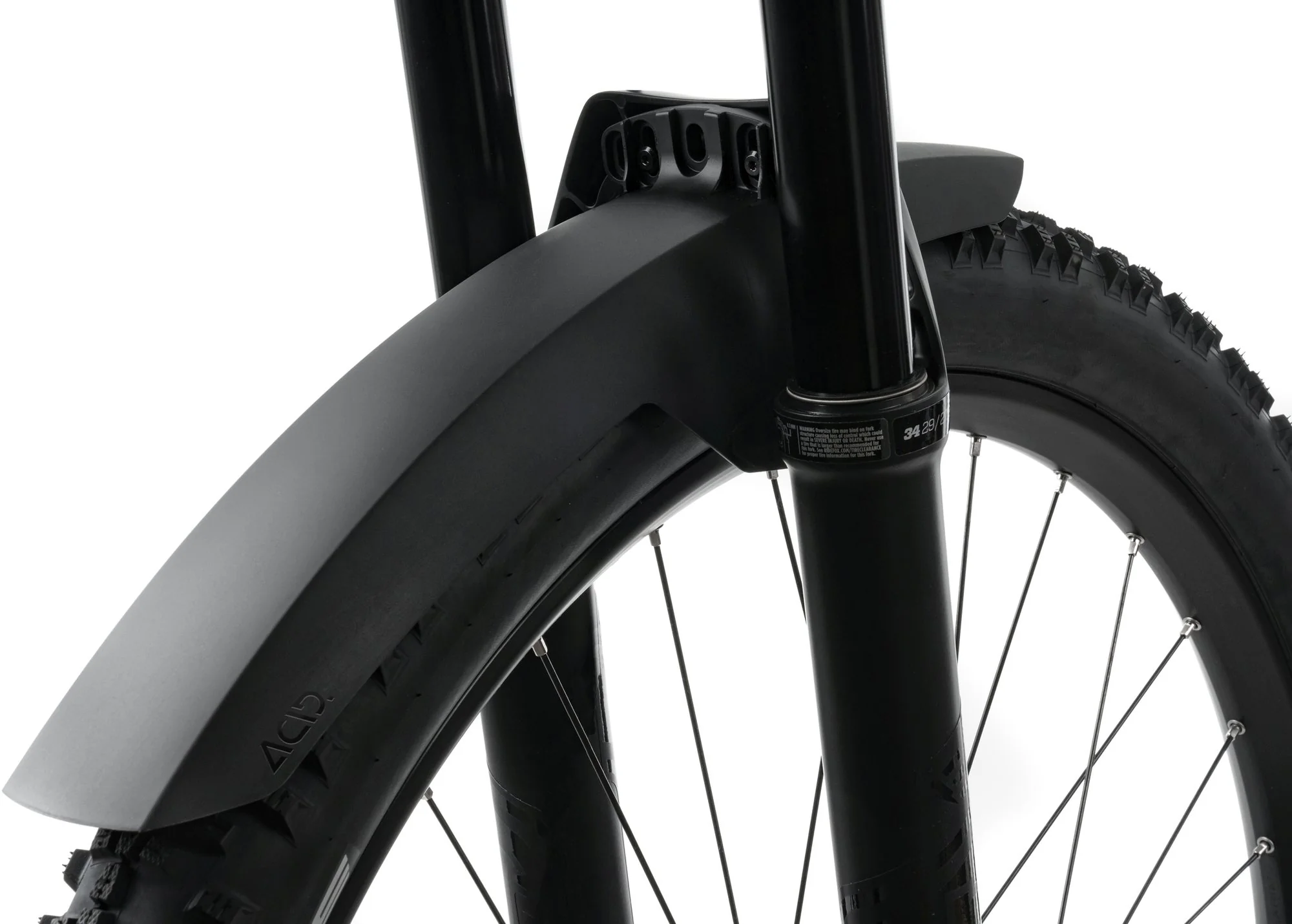 ACID Mudguard Mud Shield Front Long Black - Image 4