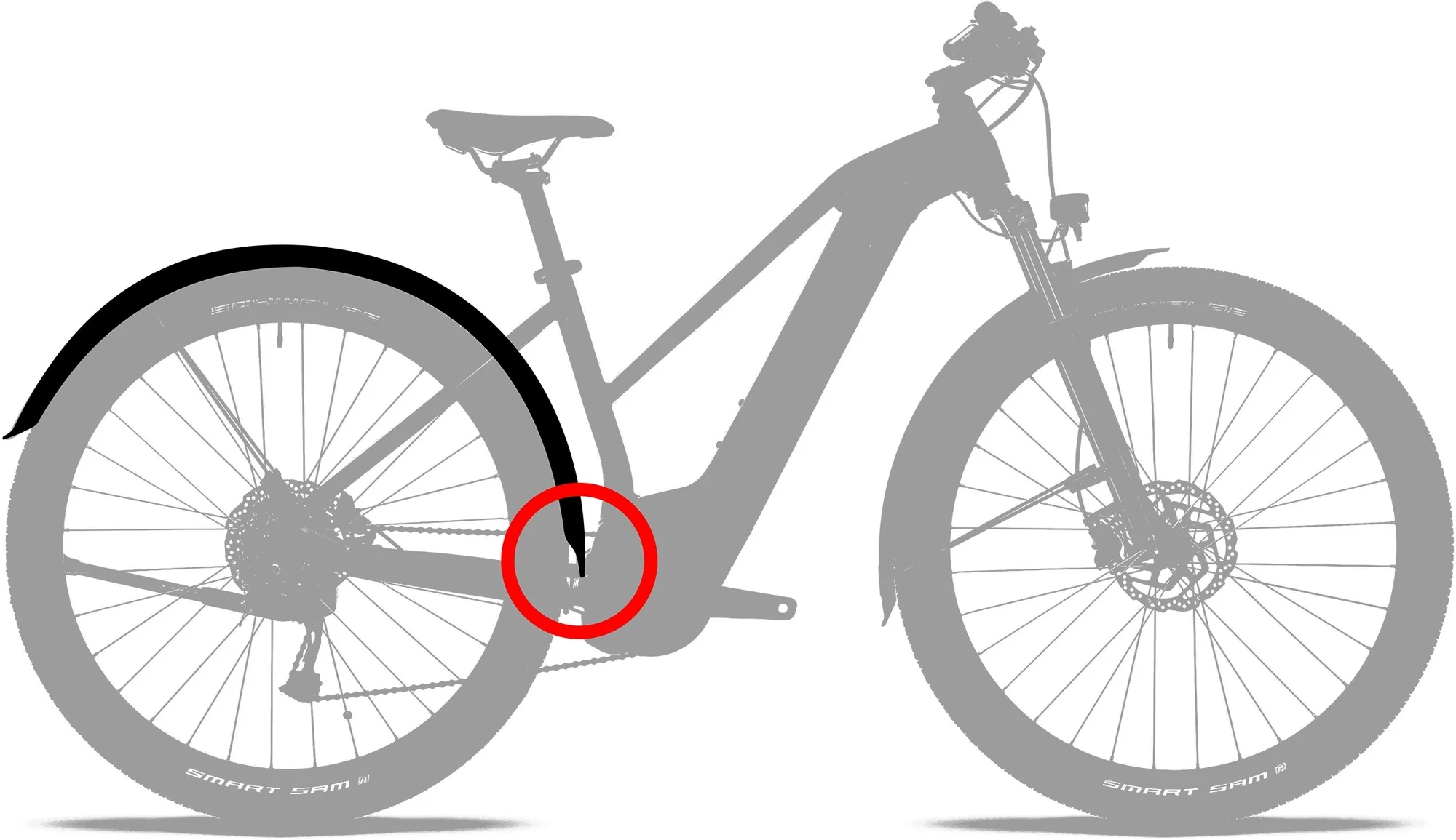 ACID Mudguard Set 53 28" Black - Image 4