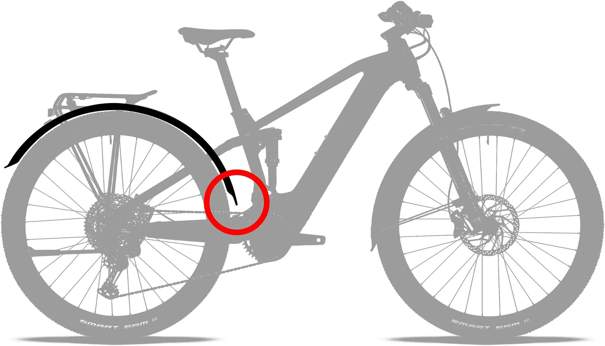 ACID Mudguard Set 75 27.5" 2.0 Black - Image 4