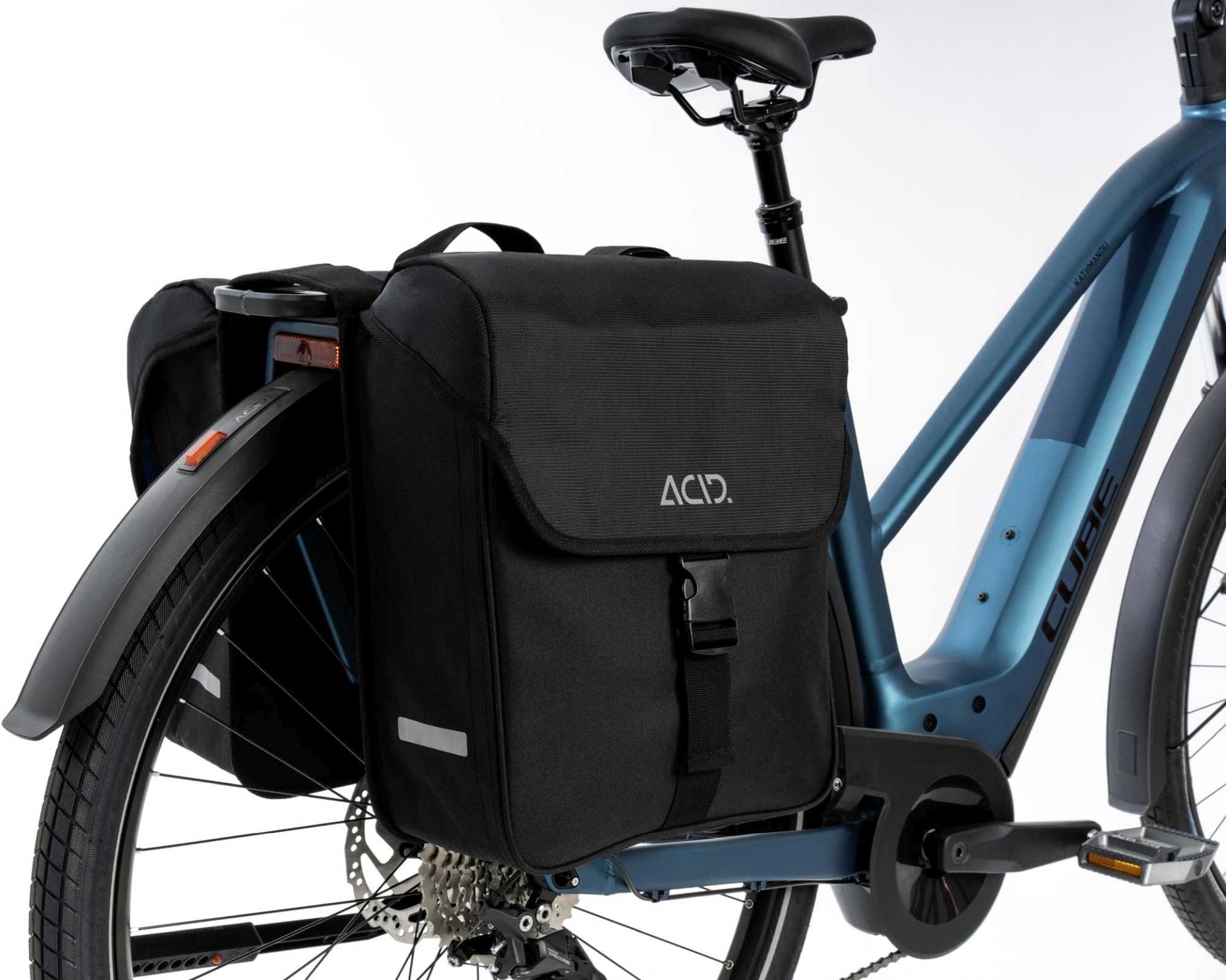 Acid Pannier Bag Cmpt 15 Double Black - Image 2