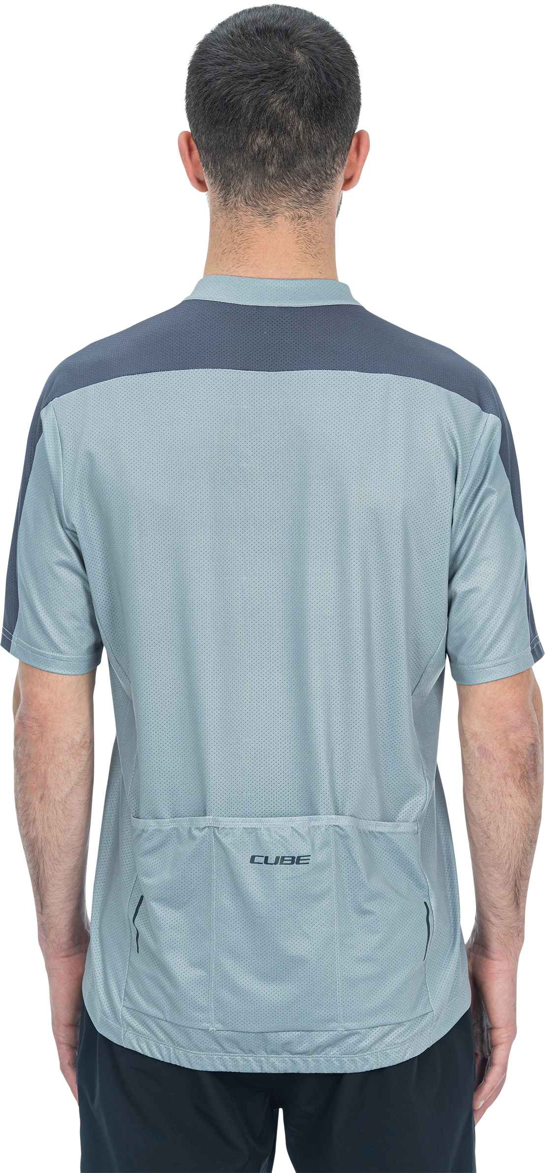 CUBE Atx Jersey Half Zip Cmpt S/S Grey - Image 2