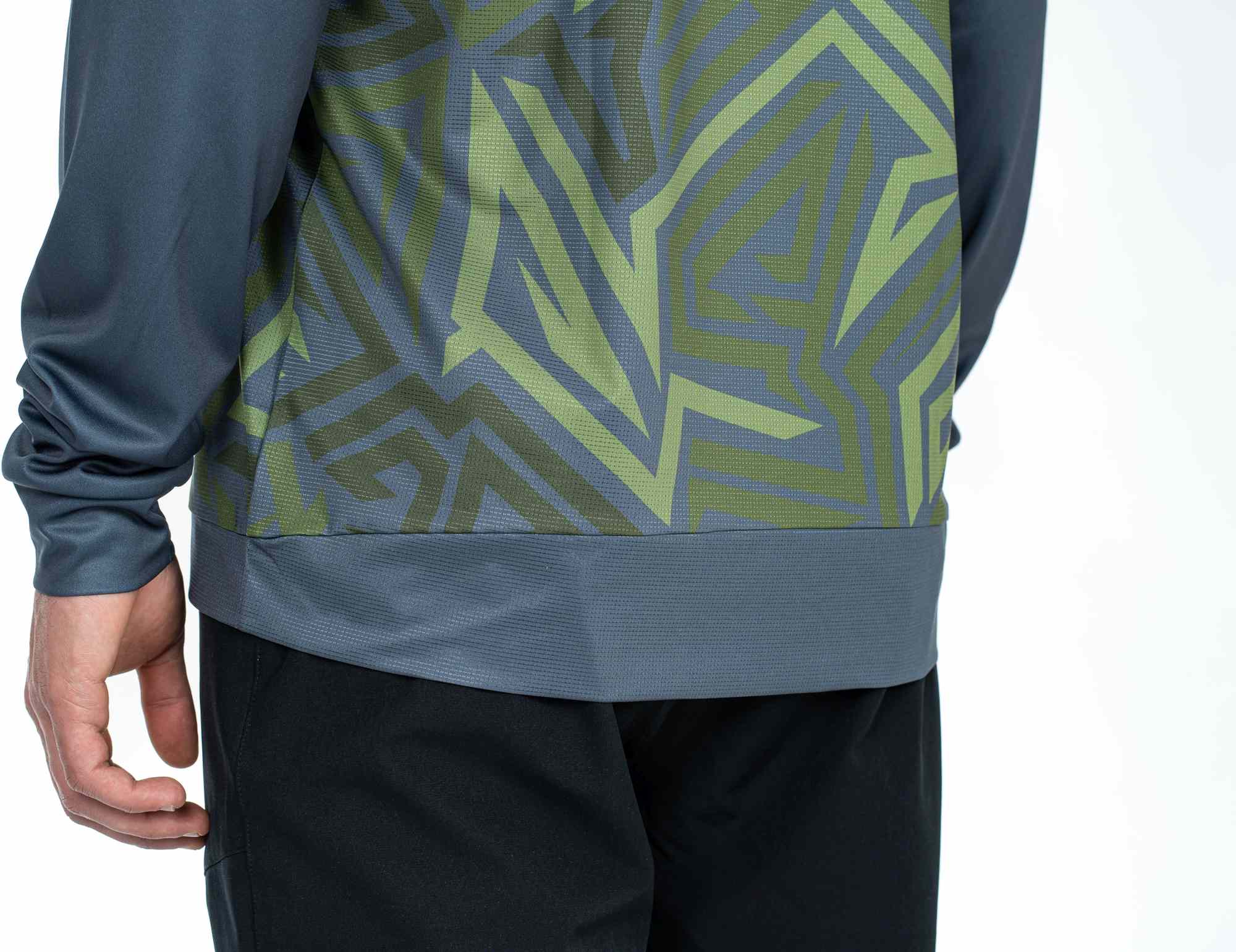 CUBE Atx Round Neck Jersey Tm L/S Olive/Grey - Image 4