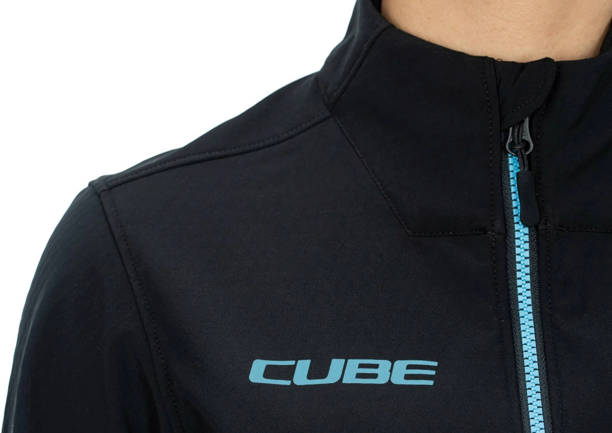 CUBE ATX WS SOFTSHELL JACKET CMPT BLACK/BLUE - Image 3