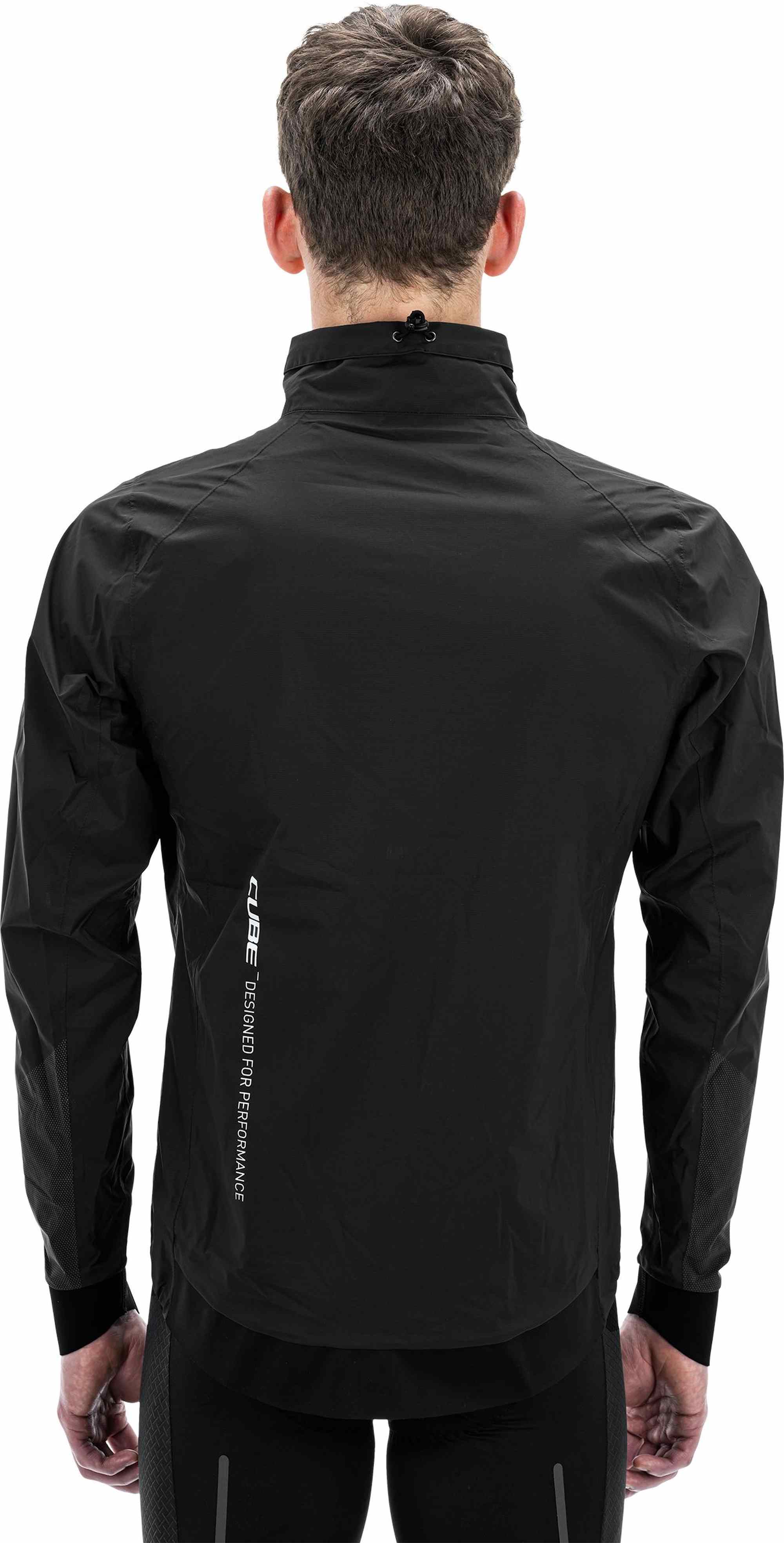 CUBE Blackline Rain Jacket Black - Image 3