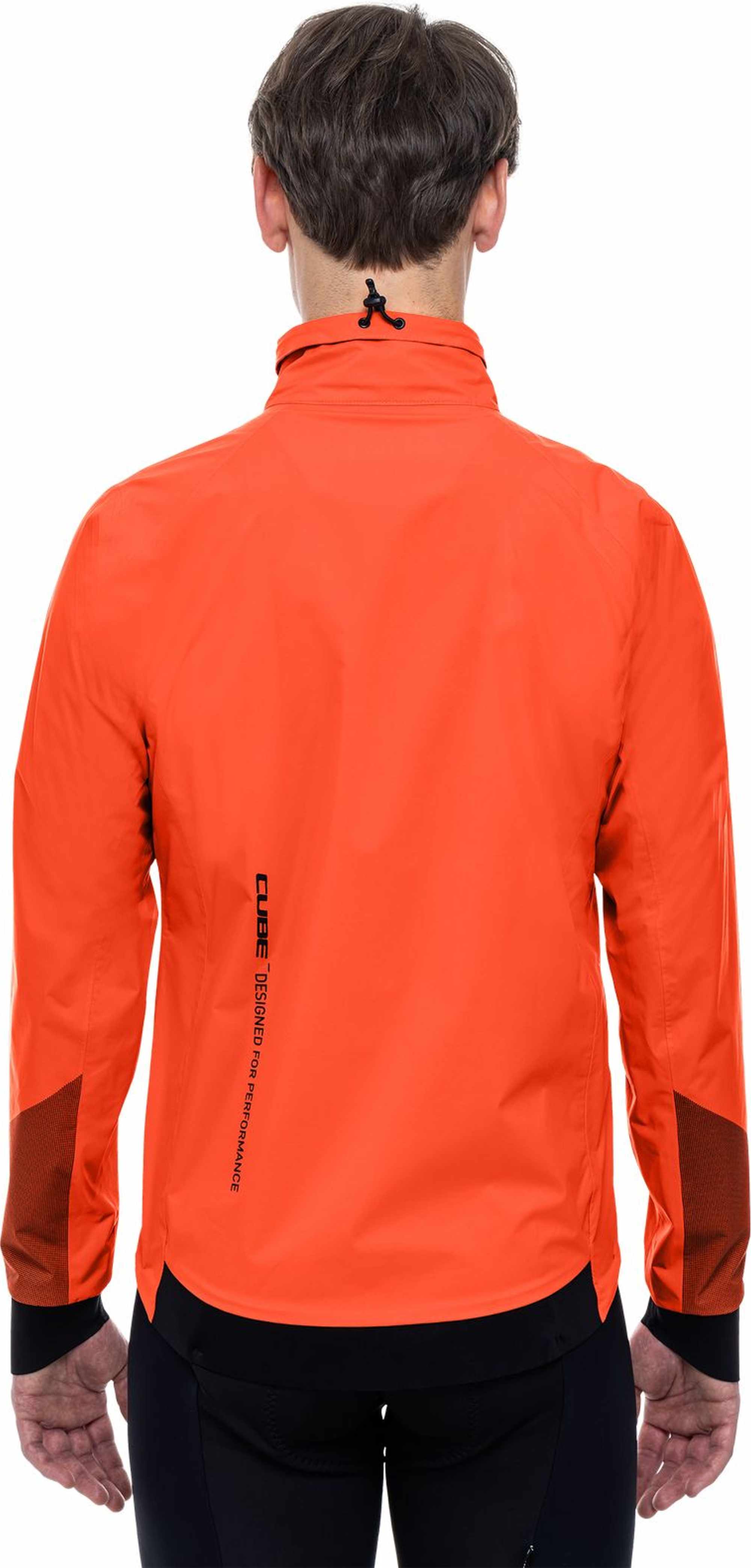 CUBE Blackline Rain Jacket Orange - Image 2