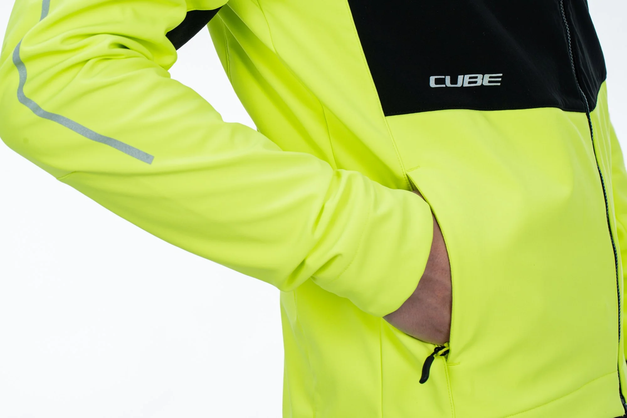 CUBE Blackline Softshell Jacket 365 Safety Blk/Neo - Image 5