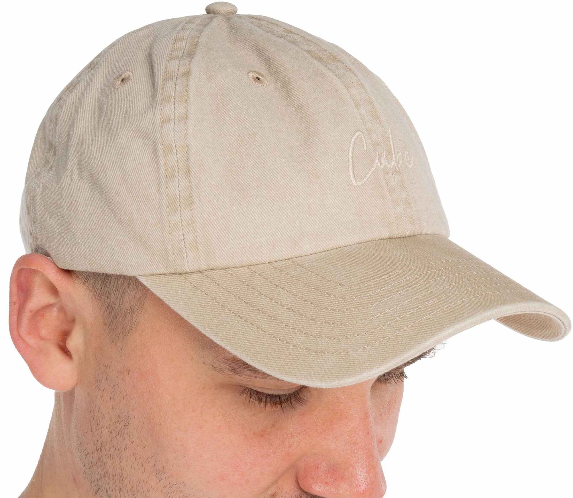 CUBE CAP 6 PANEL WASHED BEIGE - Image 5