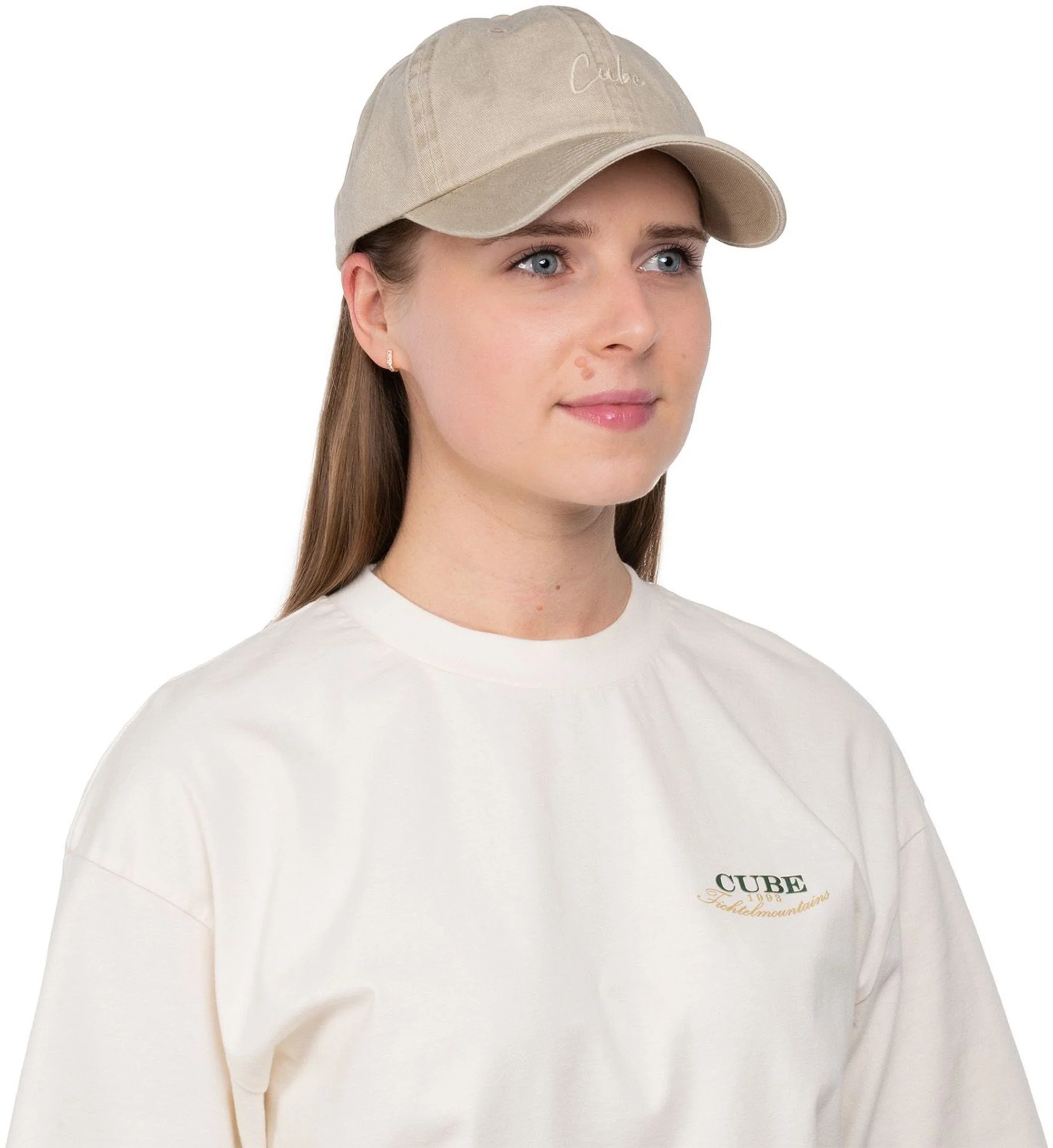 CUBE CAP 6 PANEL WASHED BEIGE - Image 6