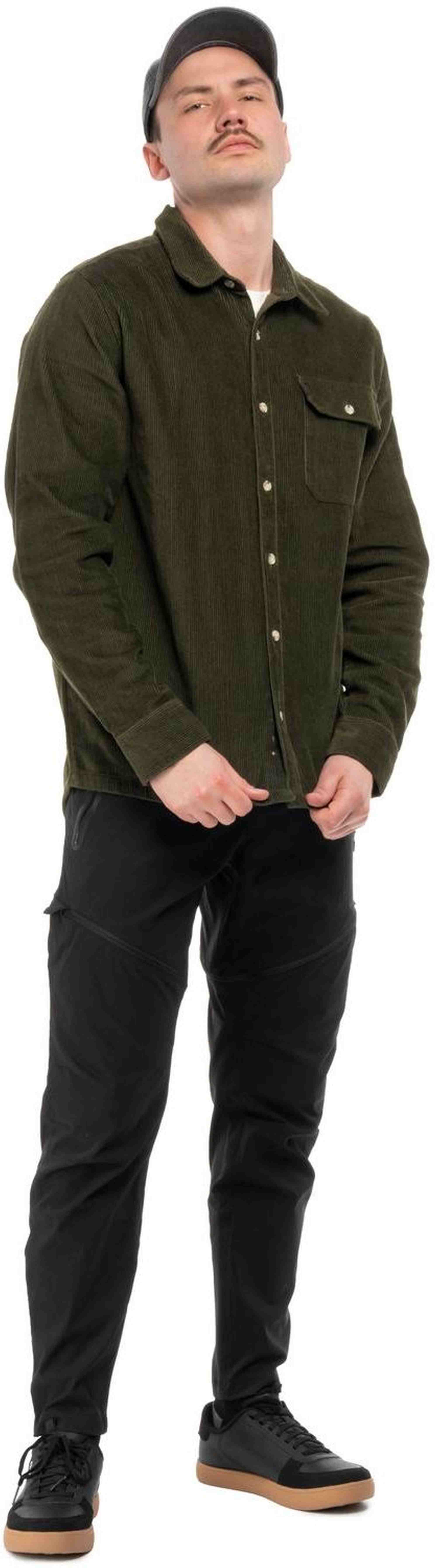 CUBE CORD OVERSHIRT OLIVE M - Image 5