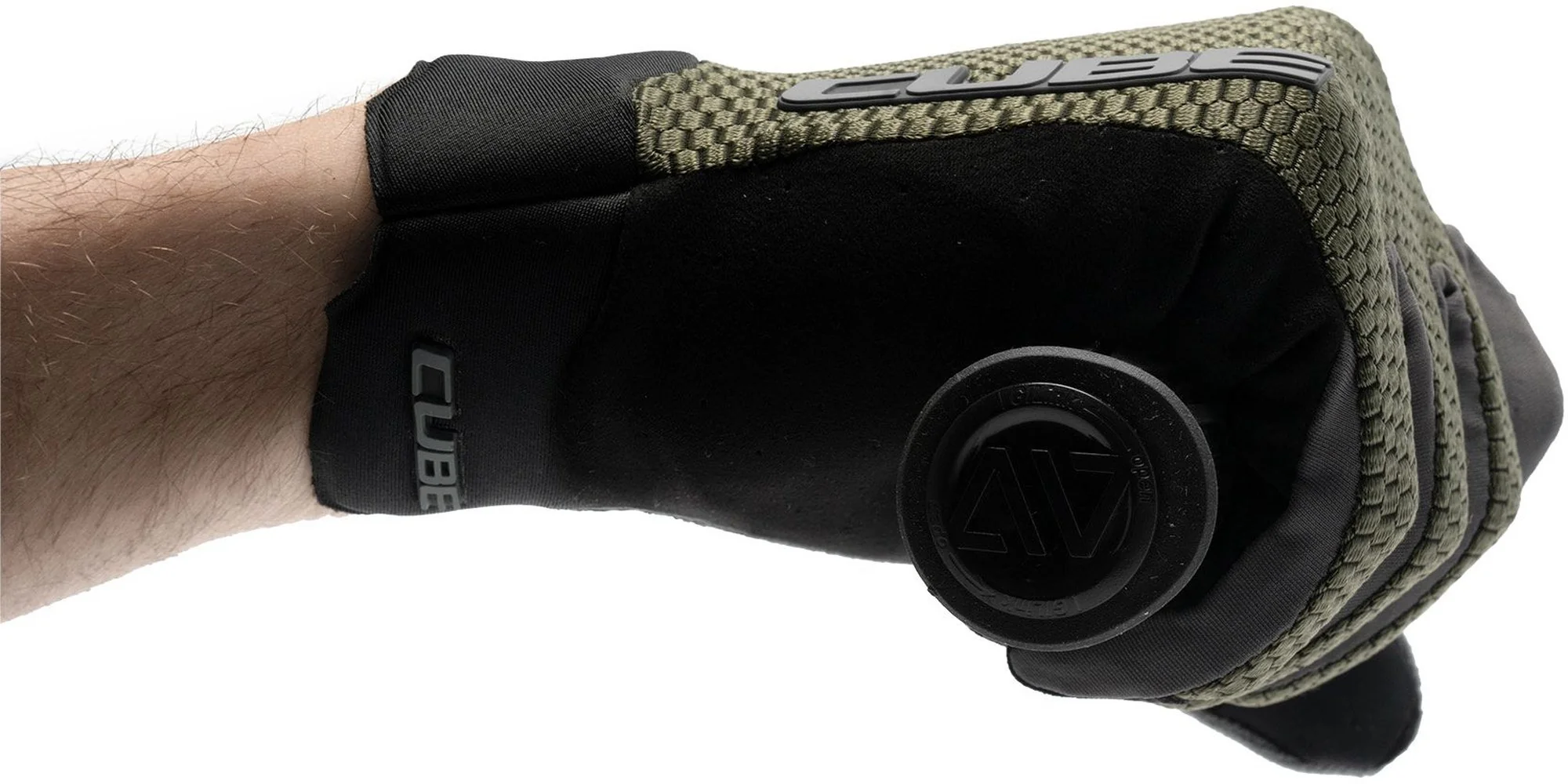 CUBE GLOVES GRAVITY LONG FINGER TM OLIVE/GREY XS (6) - Image 5