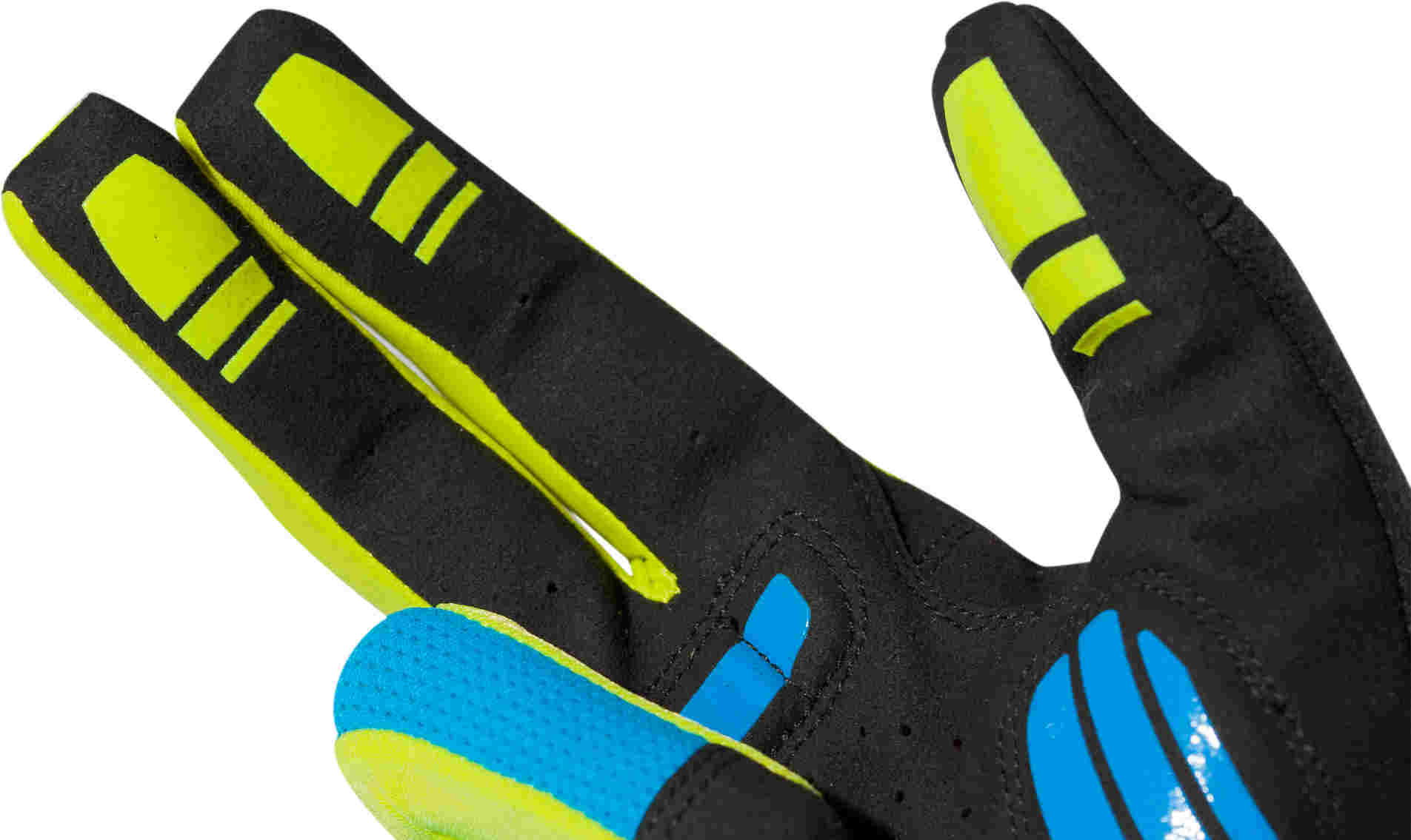 CUBE Gloves Natural Fit Ltd Longfinger Blue/Lime/Blk - Image 7