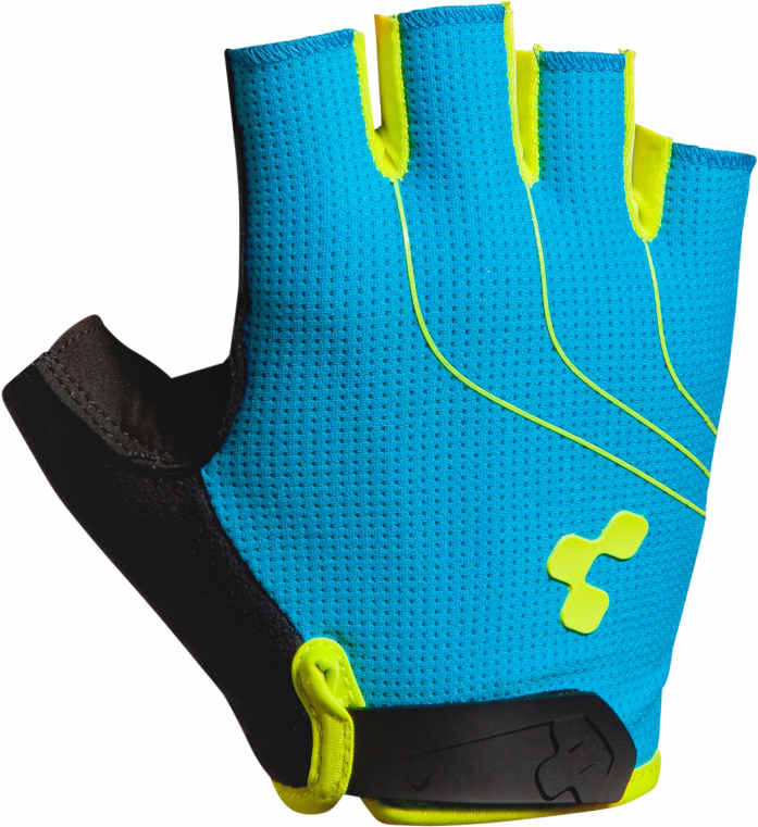 CUBE Gloves Natural Fit Ltd Shortfinger Blue/Lime/Blk - Image 2
