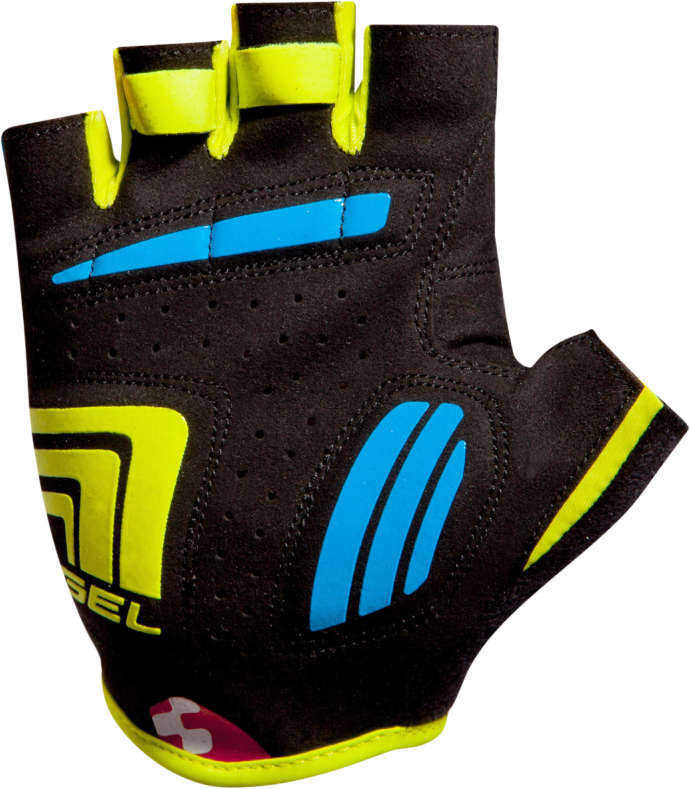 CUBE Gloves Natural Fit Ltd Shortfinger Blue/Lime/Blk - Image 3