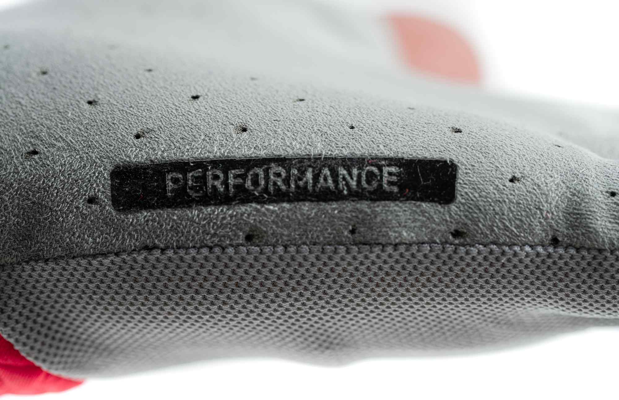 CUBE Gloves Performance Short Finger Grey/Red - Image 3
