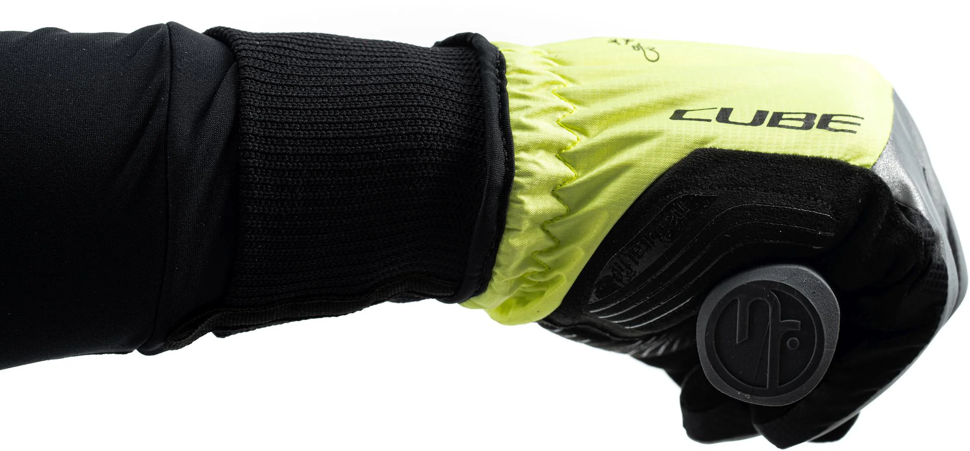 CUBE Gloves Winter Long Finger X Nf Grey/Yellow - Image 5