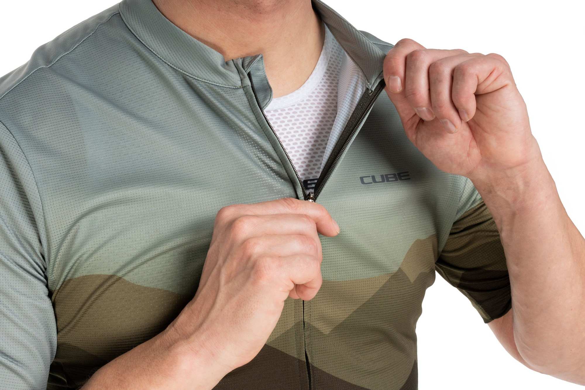 CUBE JERSEY CMPT MOUNTAIN S/S GREEN - Image 5