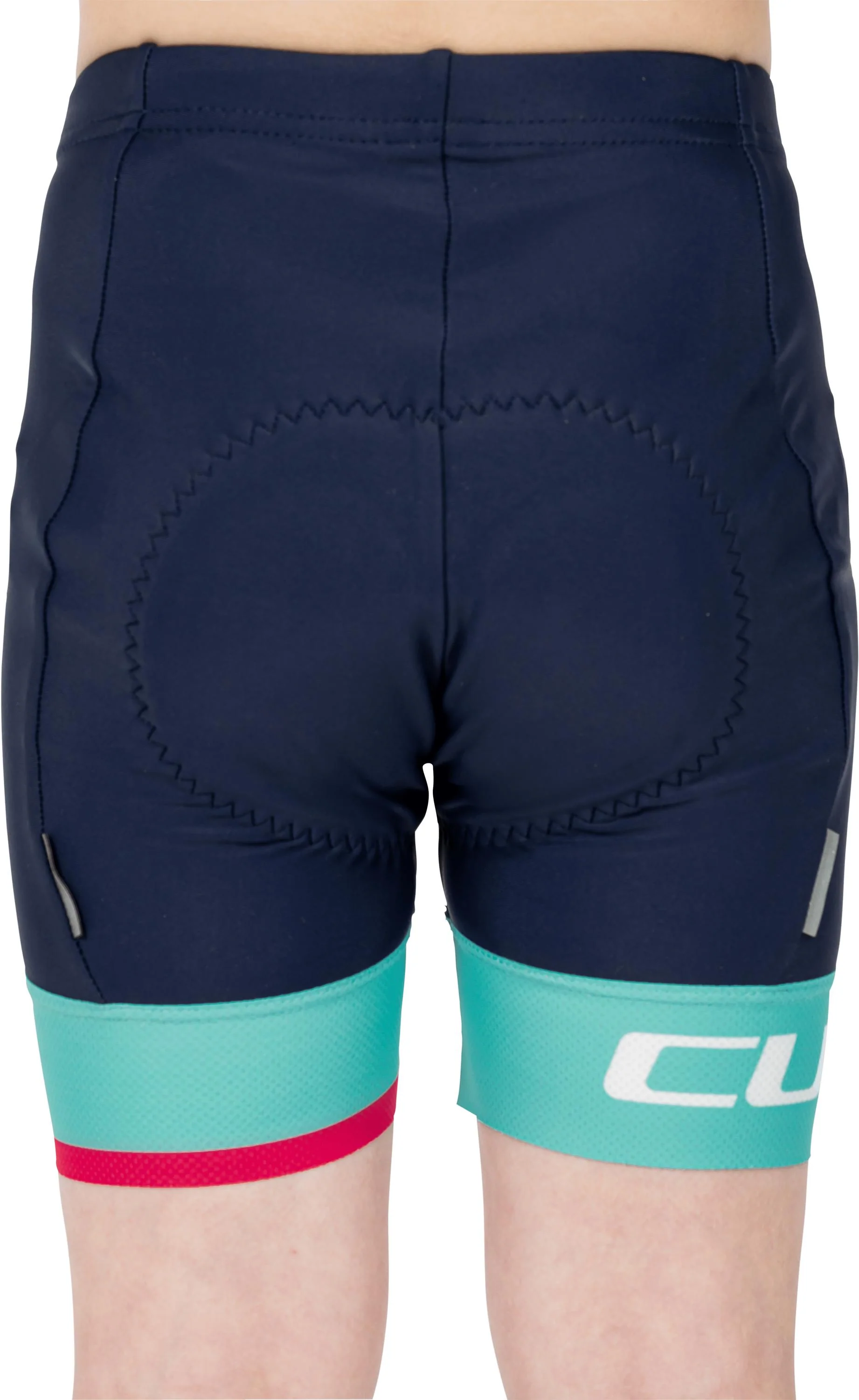 CUBE Junior Cycle Shorts Blue/Mint - Image 2