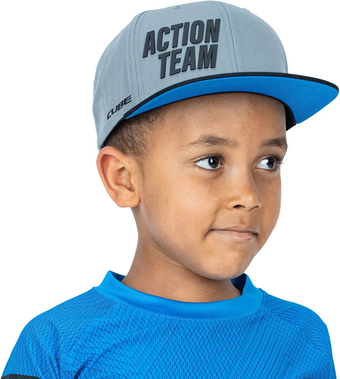 CUBE Junior Freeride Cap X Actionteam Grey/Black - Image 2