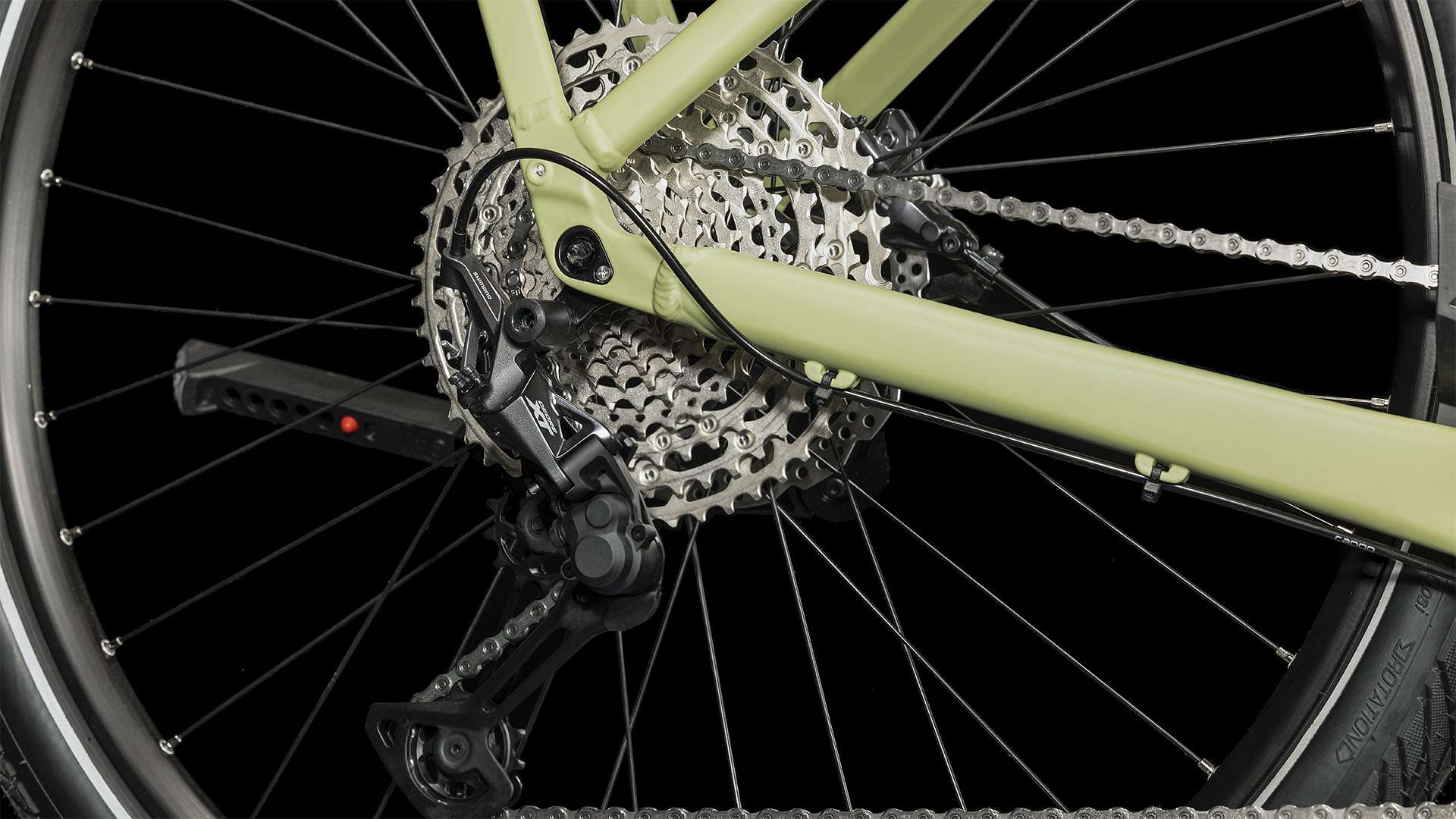 CUBE KATHMANDU HYBRID SLX 750 GREEN/OLIVE - Image 5