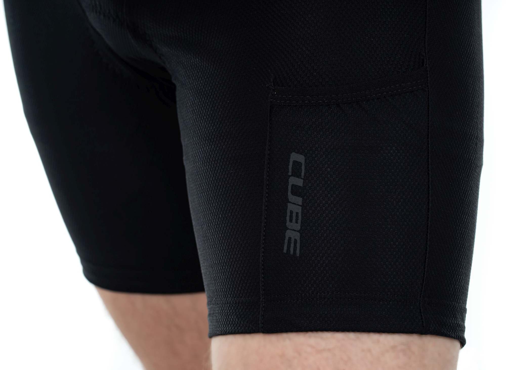CUBE Liner Bib Shorts Black - Image 4