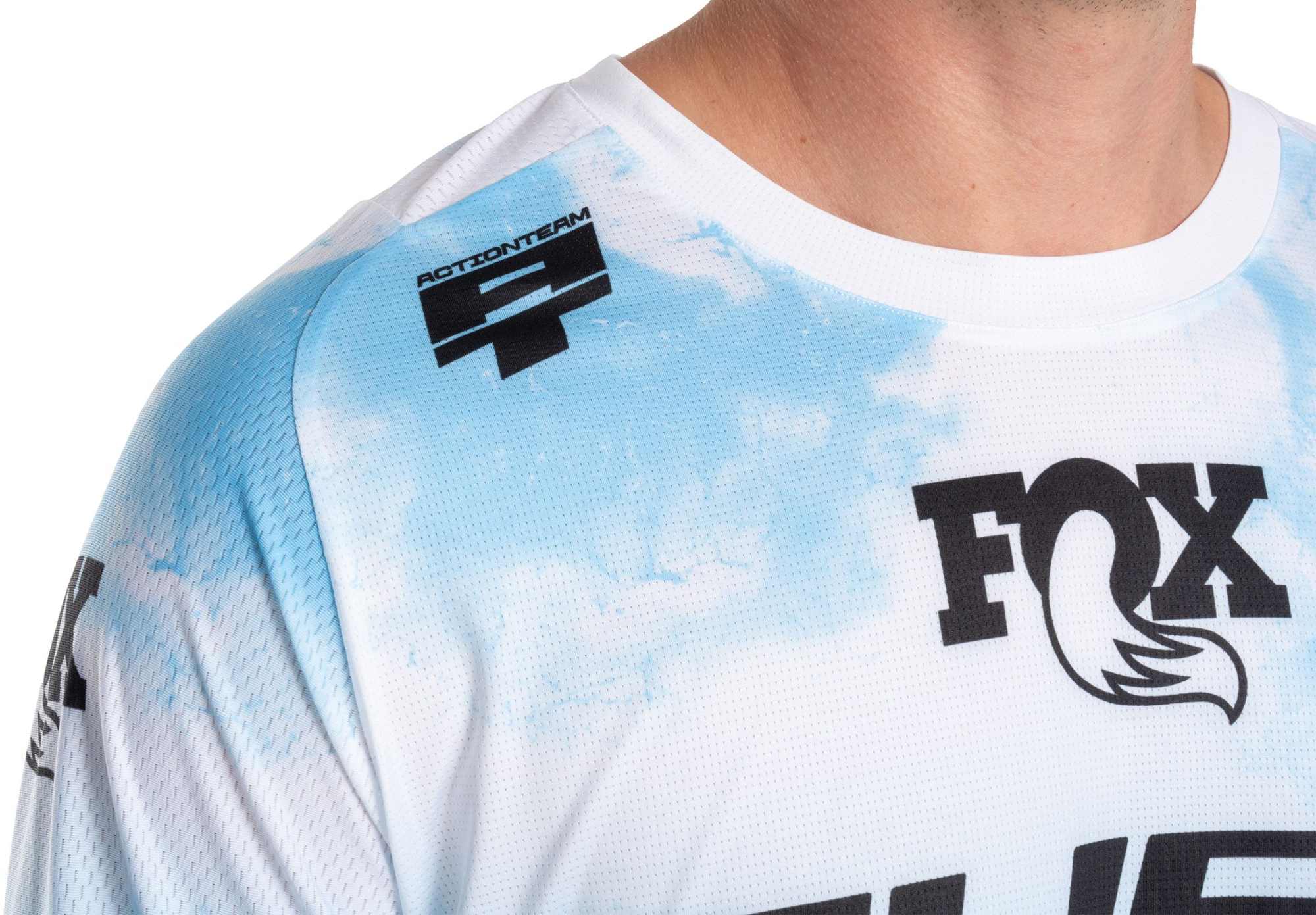 CUBE MTB JERSEY X ACTIONTEAM L/S TOPAS BLUE - Image 7
