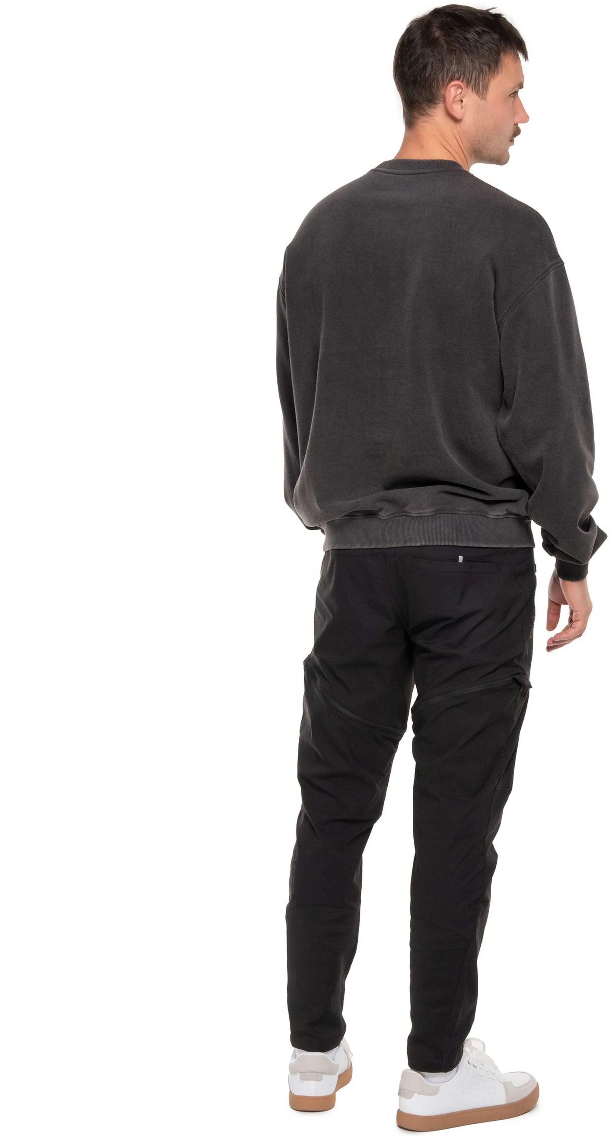 CUBE ORGANIC SWEATER SCRIPT GTY FIT WASHED GREY - Image 4