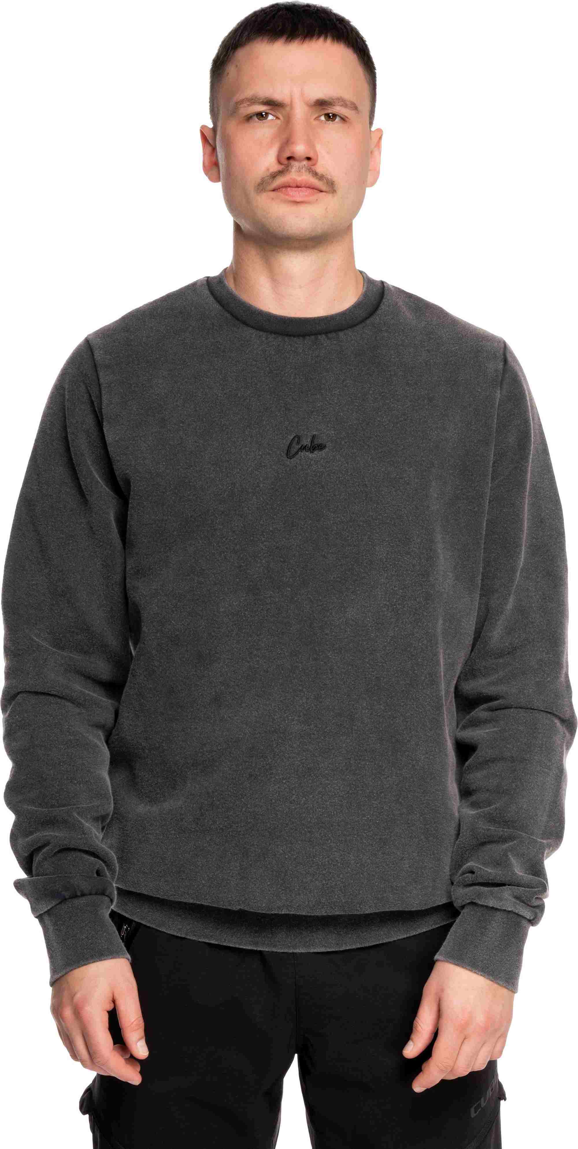 CUBE ORGANIC SWEATER WASHED GREY XS - Image 2