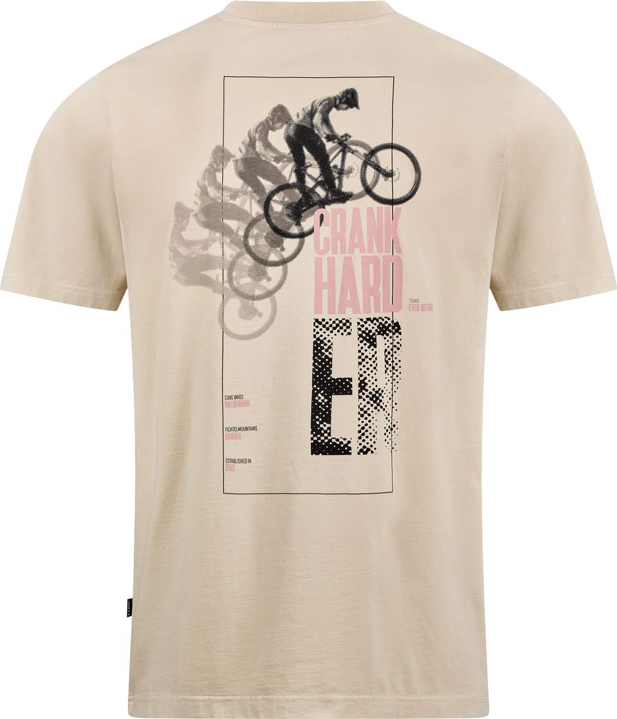 CUBE ORGANIC T-SHIRT CRANK HARDER GTY FIT BEIGE - Image 2