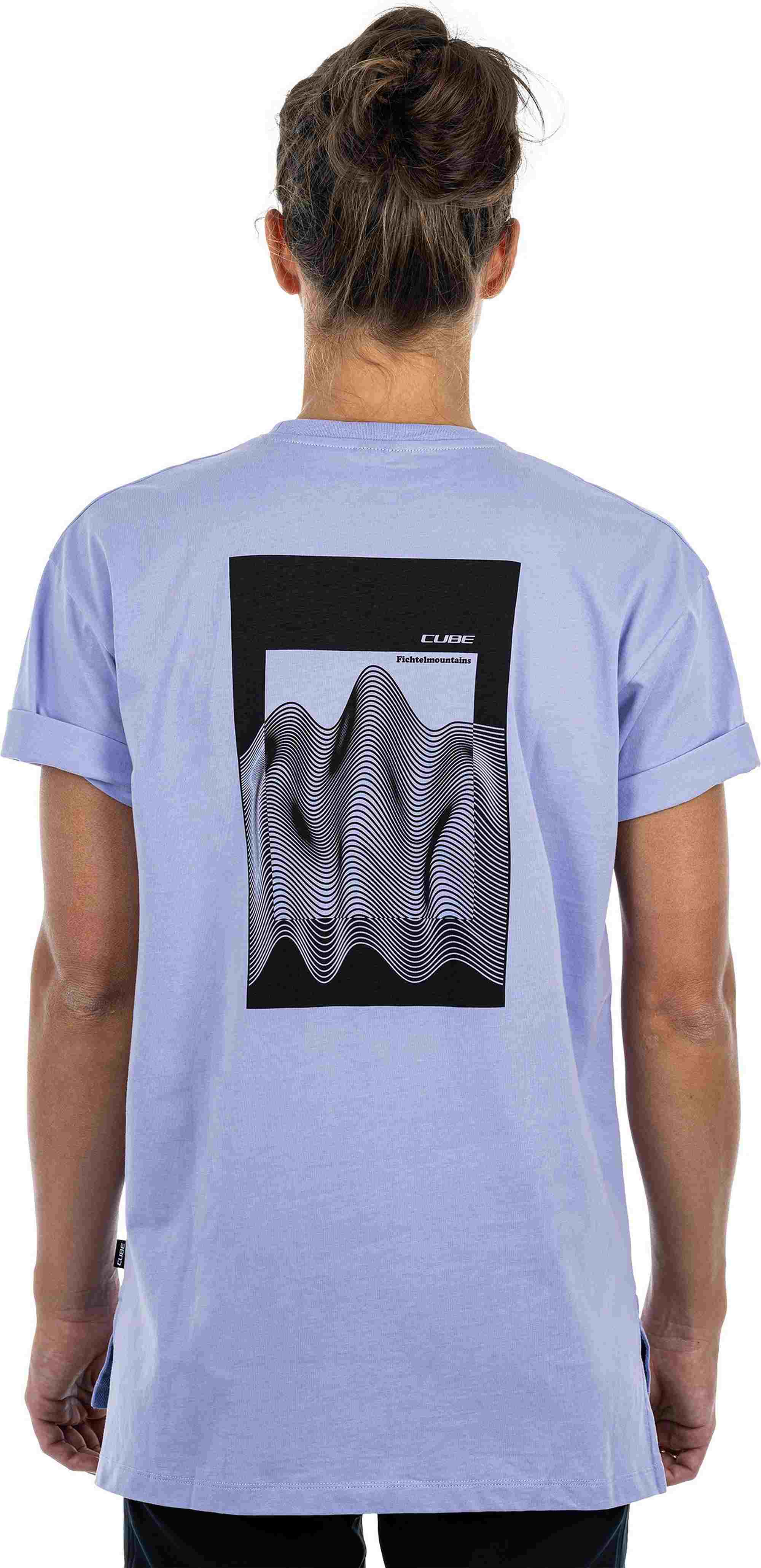 CUBE Organic WS T-Shirt Fichtelmountains Violet - Image 2