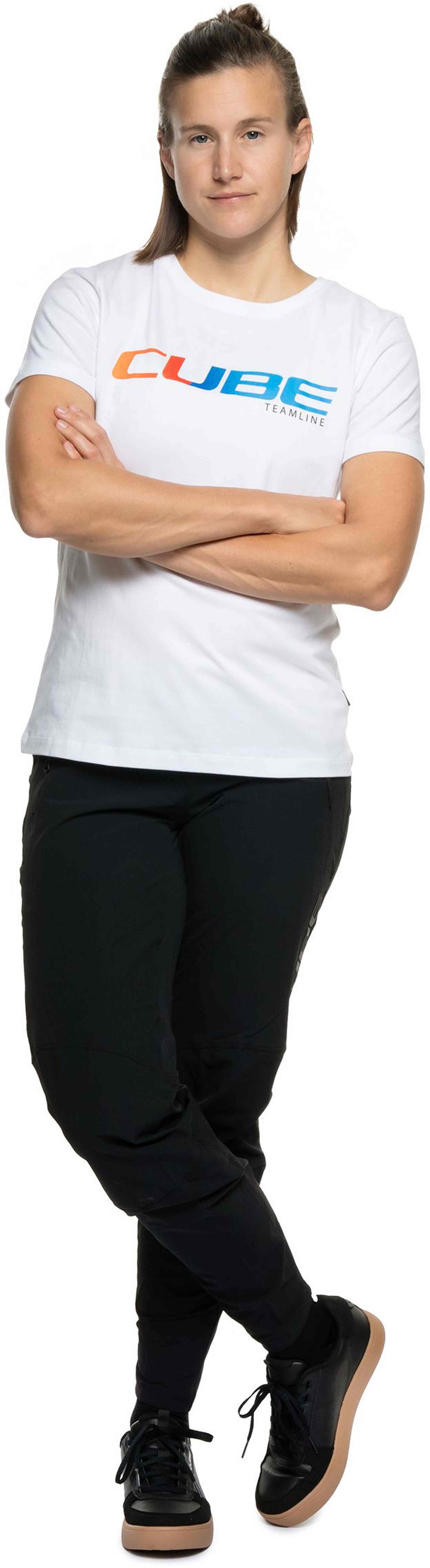 CUBE ORGANIC WS T-SHIRT TEAMLINE WHITE XS (34) - Image 2