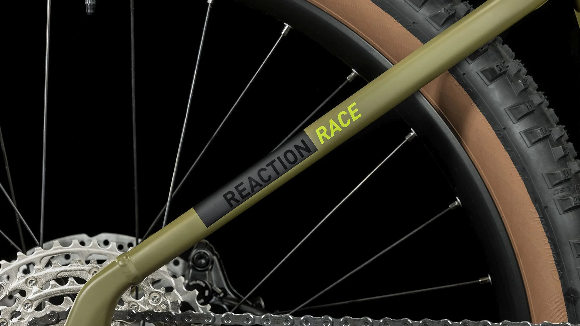CUBE REACTION HYBRID RACE 750 OLIVE/GREEN - Image 11