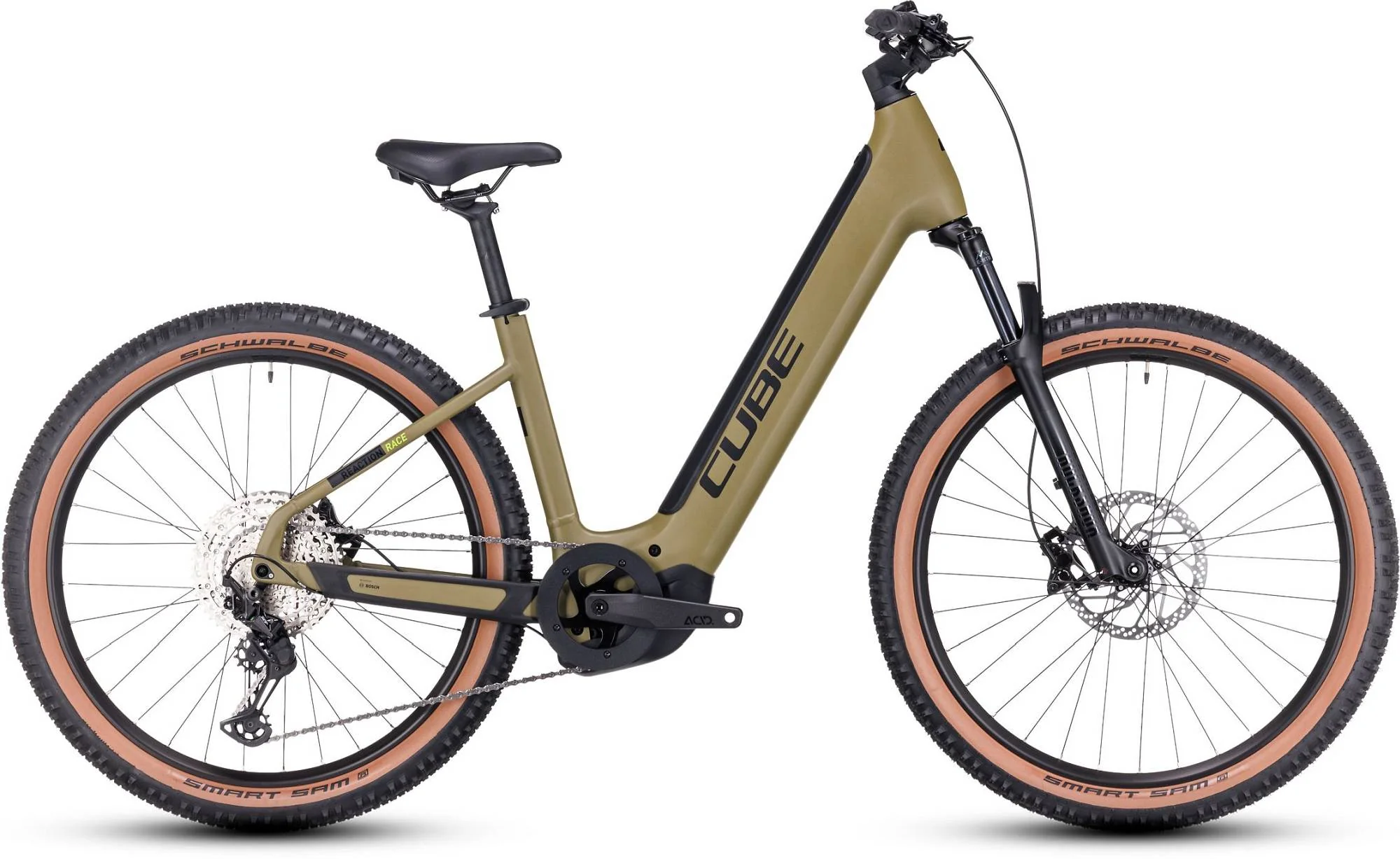 CUBE REACTION HYBRID RACE 750 OLIVE/GREEN - Image 15