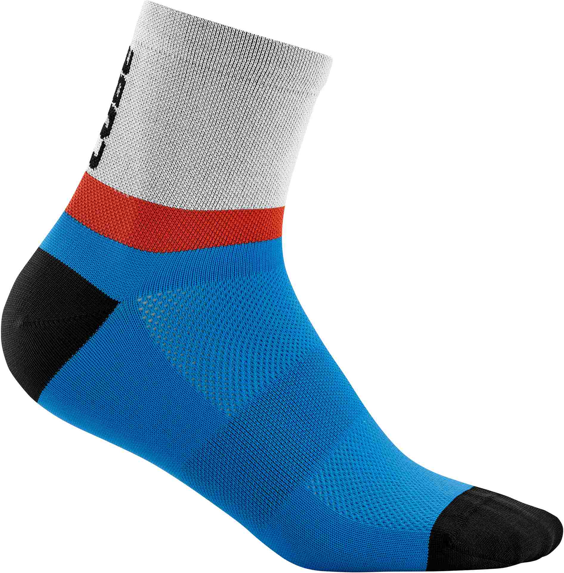CUBE Socks Mid Cut Teamline Blue/Red/Grey - Image 2