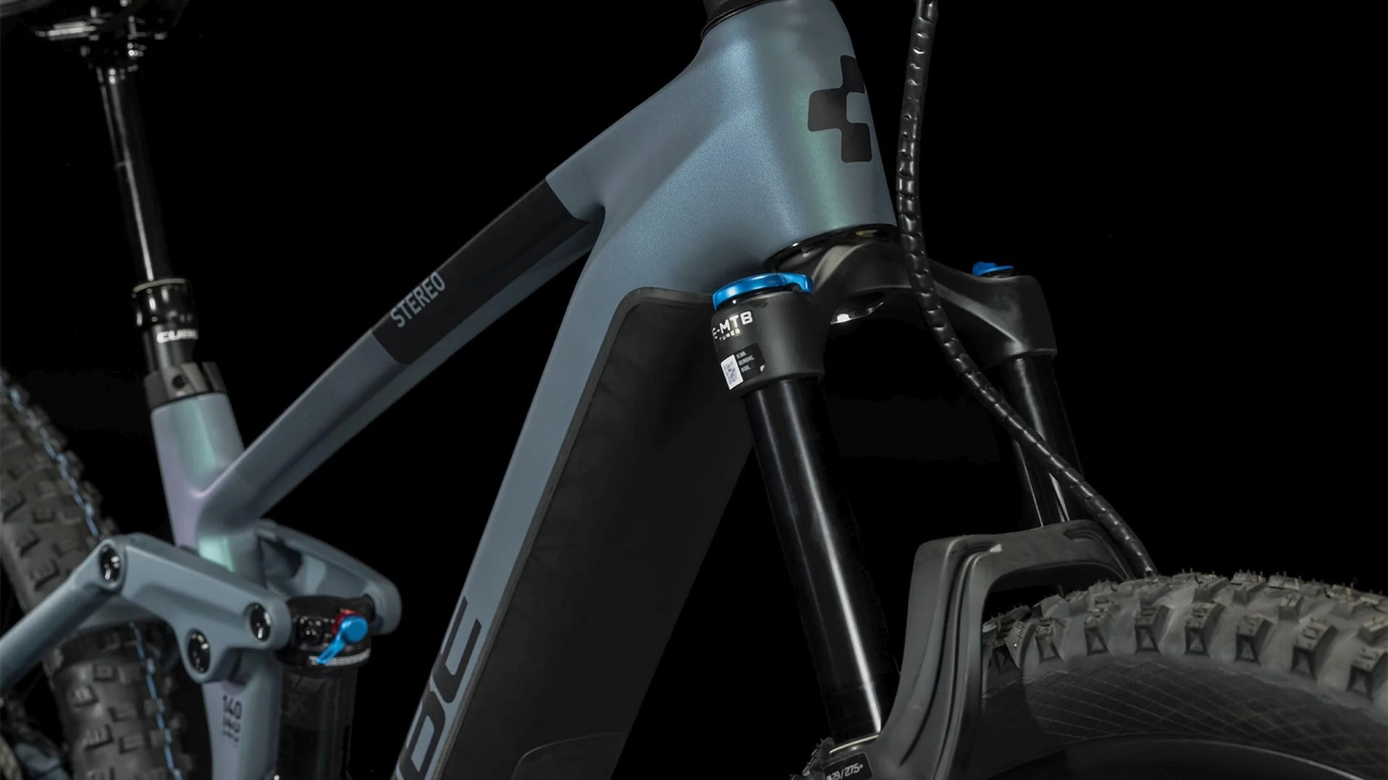 CUBE STEREO HYBRID 140 HPC ABS 750 SMARAGDGREY/BLUE - Image 4