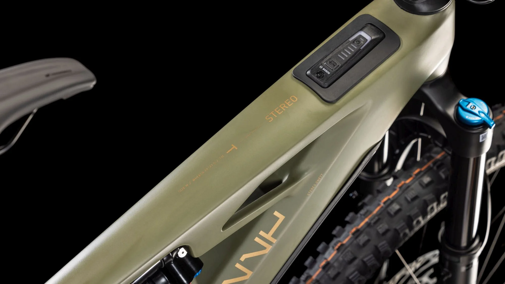 CUBE STEREO HYBRID ONE77 HPC TM 800 DUSTYOLIVE/GOLD - Image 2