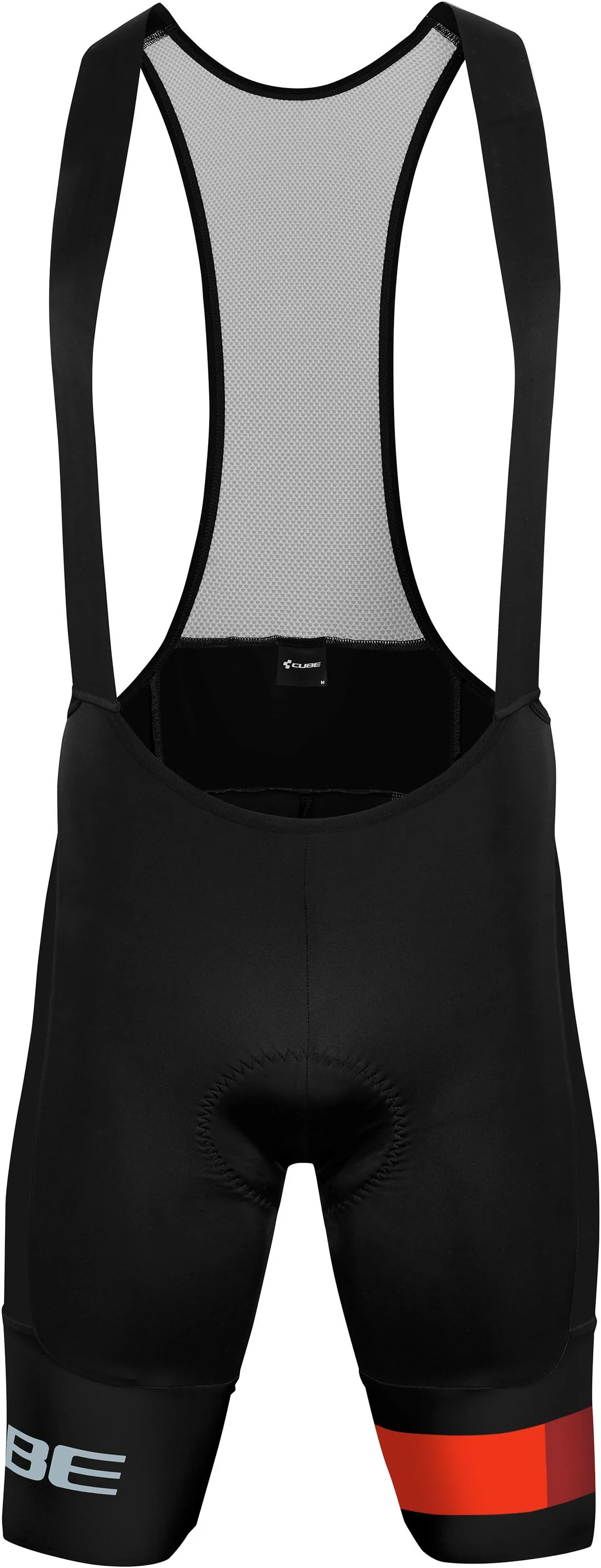 CUBE Teamline Bib Shorts Pro Black/Red - Image 5