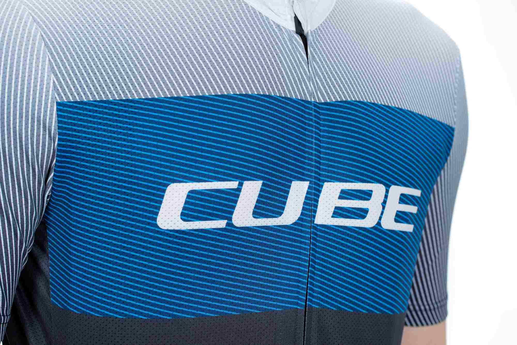 CUBE TEAMLINE JERSEY CMPT S/S BLACK/BLUE/GREY - Image 3