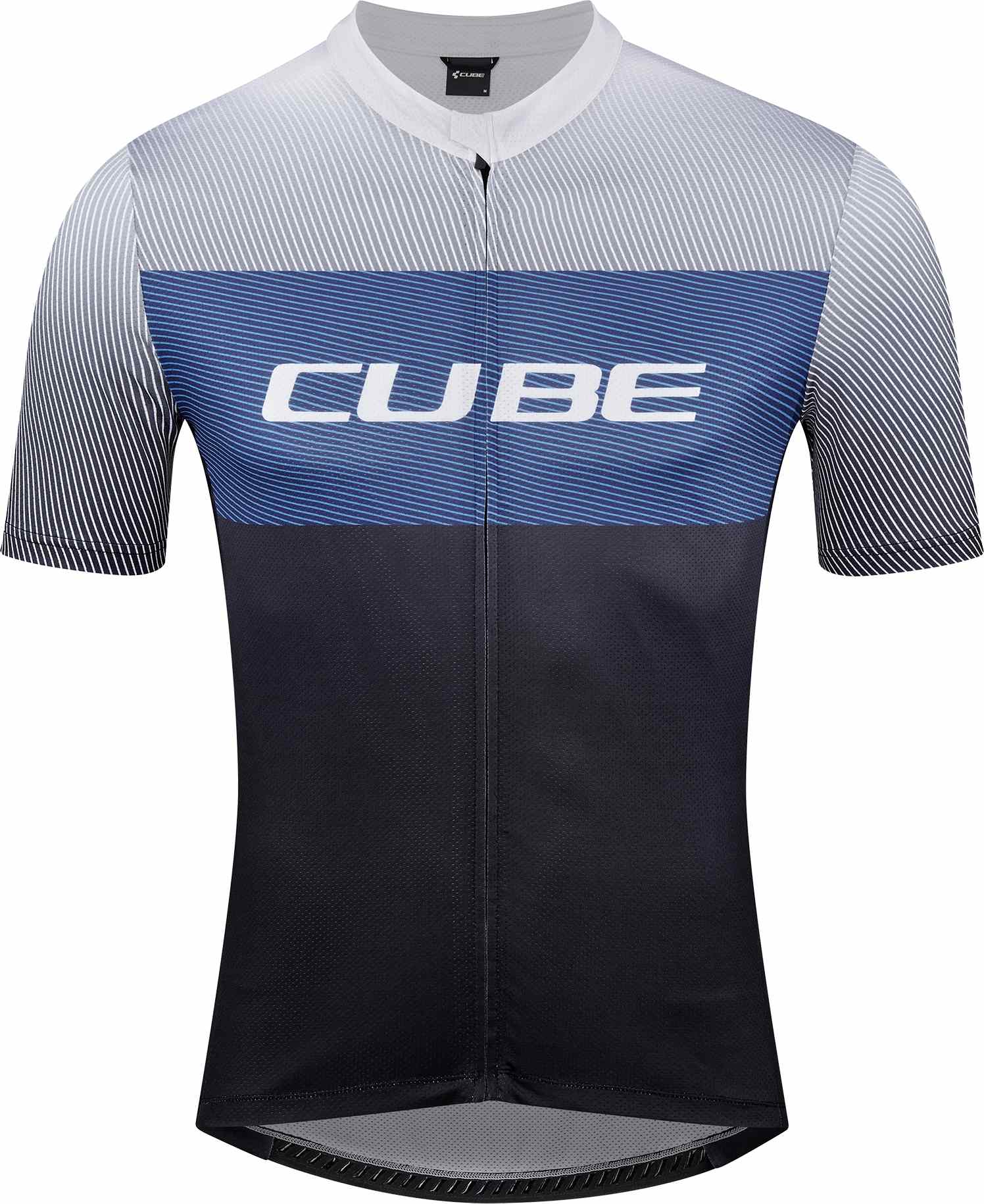 CUBE TEAMLINE JERSEY CMPT S/S BLACK/BLUE/GREY - Image 5