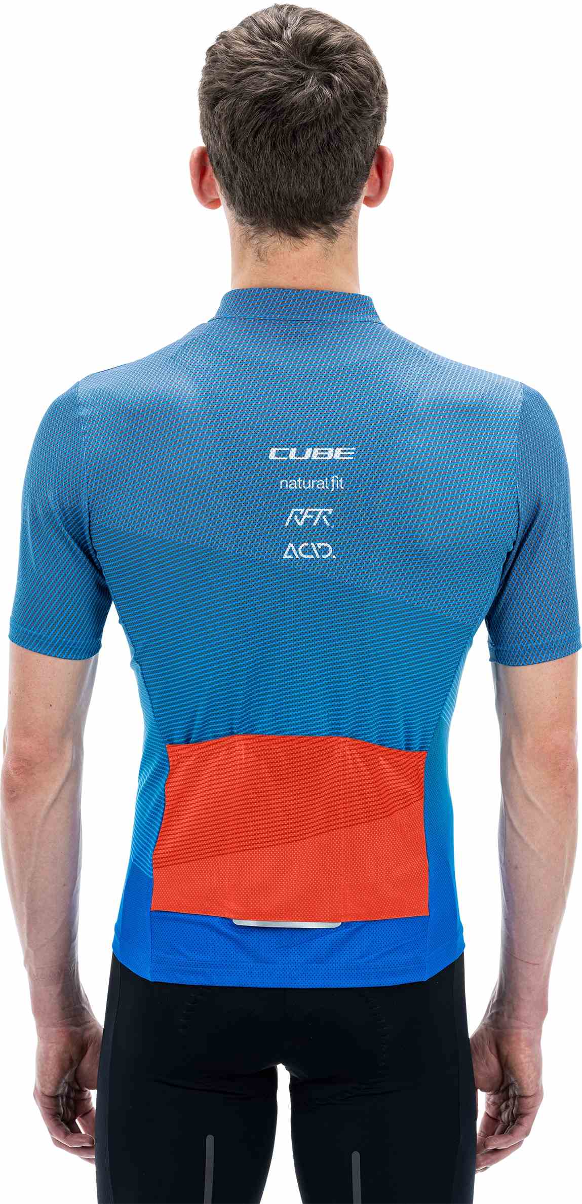 CUBE TEAMLINE JERSEY CMPT S/S BLUE/RED/GREY - Image 2
