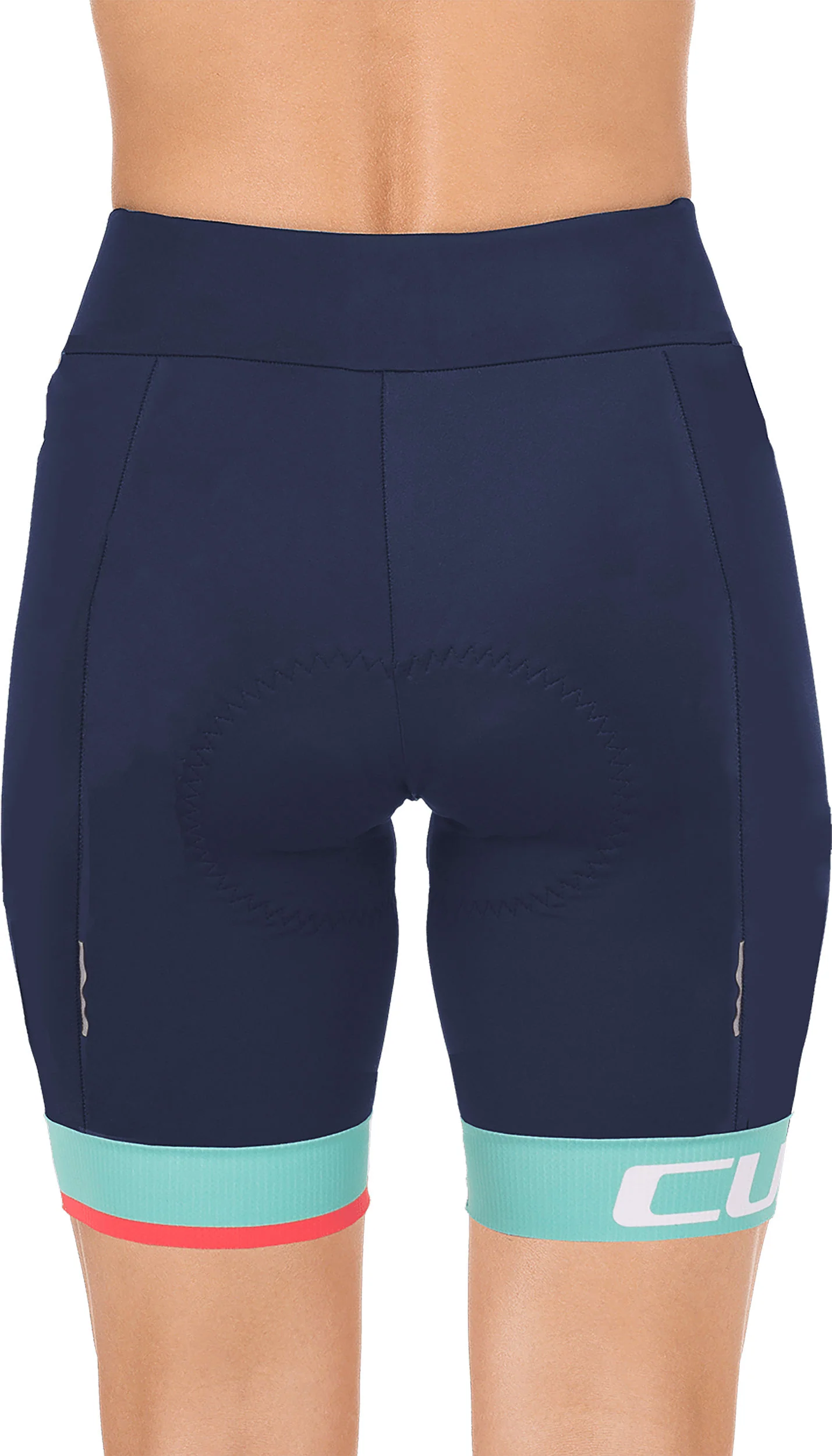 CUBE Teamline WS Cycle Shorts Blue/Mint - Image 2