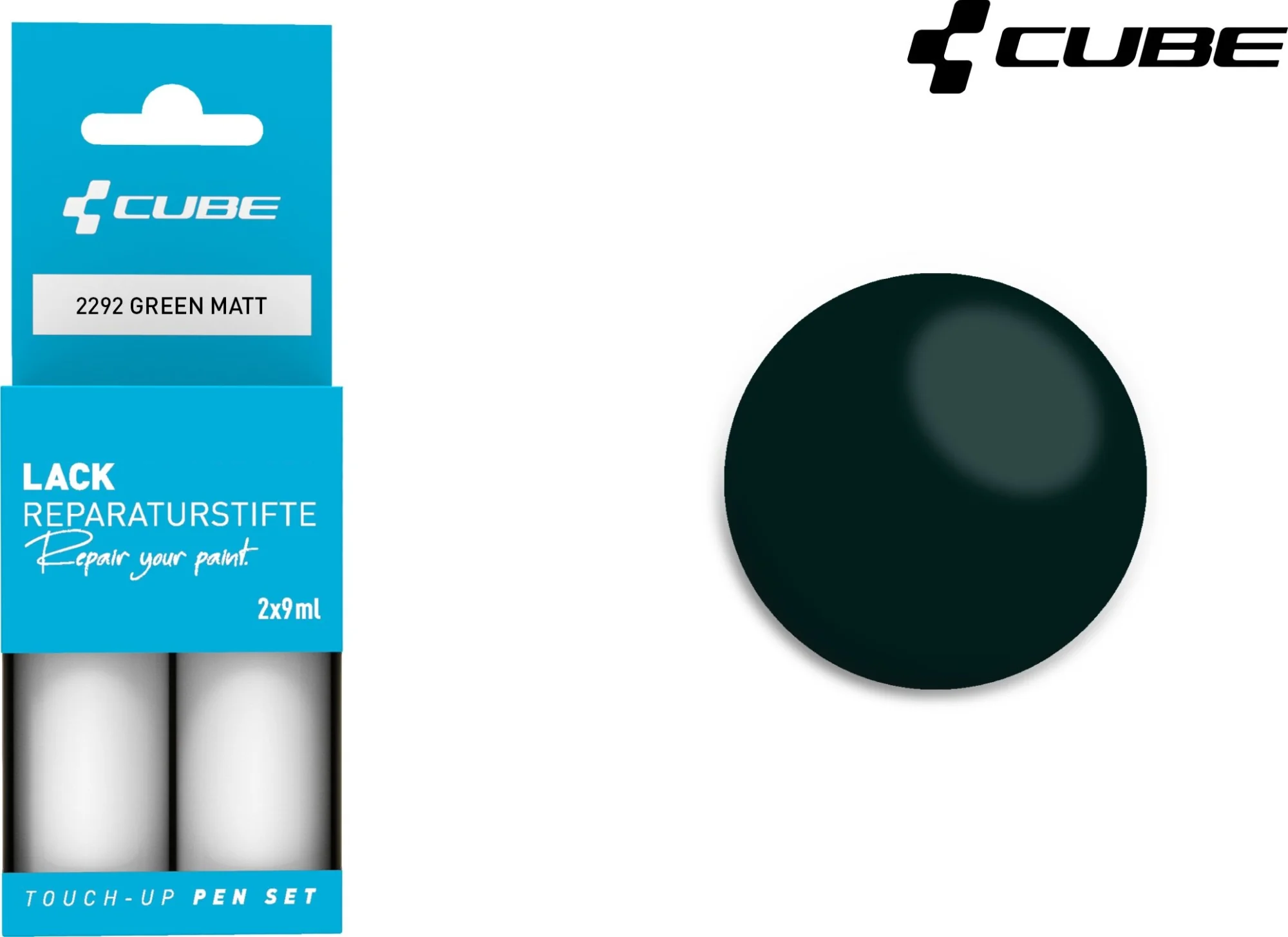 CUBE Touch Up Pen Set Blue Matt 2292 - Image 2