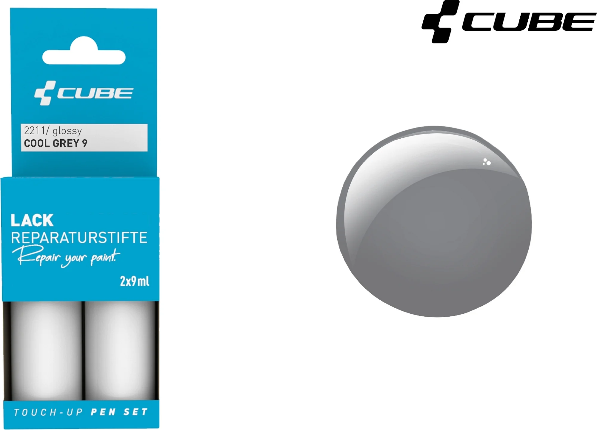 CUBE Touch Up Pen Set Cool Grey 9 Glossy 2211