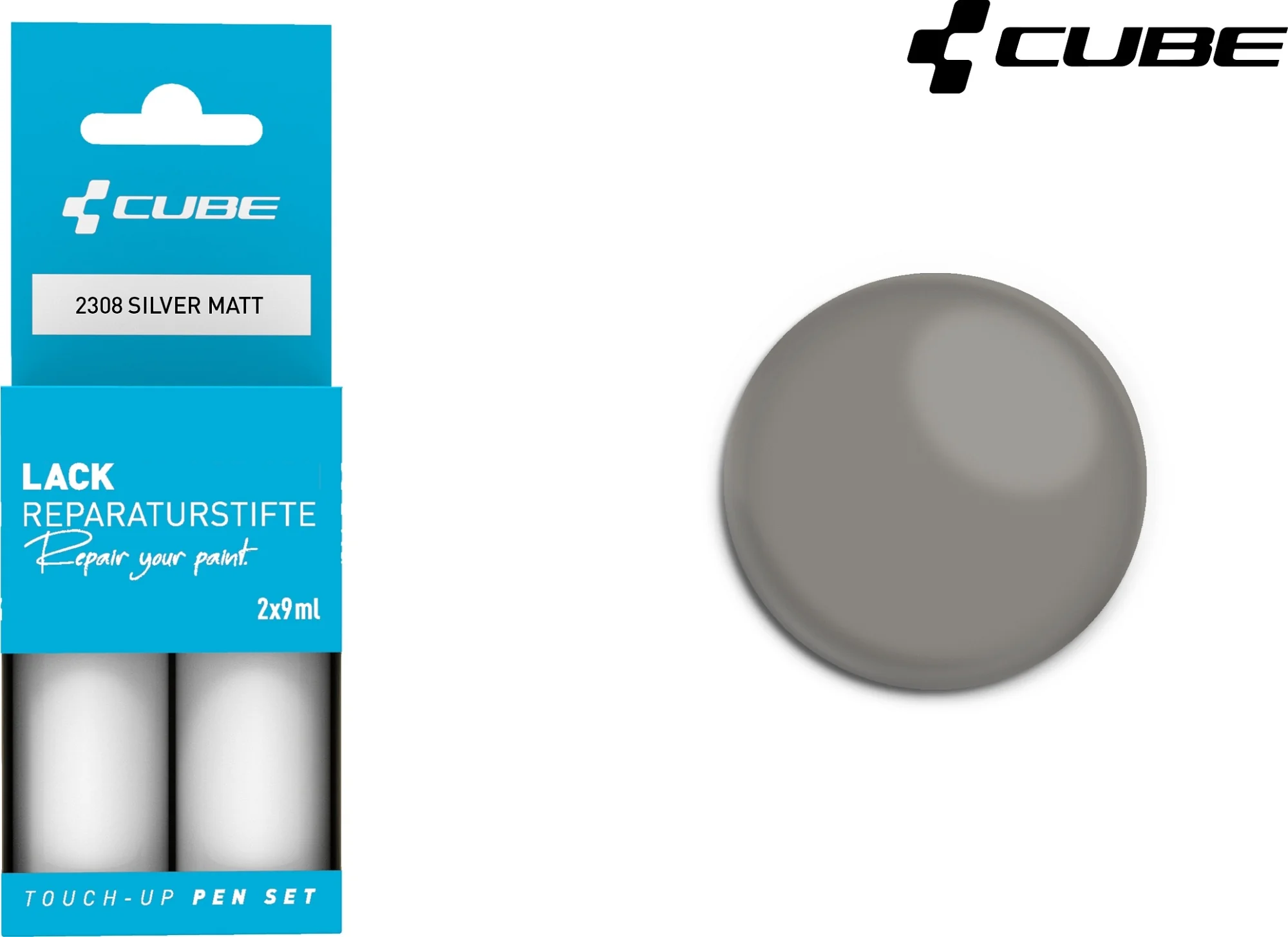 CUBE Touch Up Pen Set Grey Matt 2308