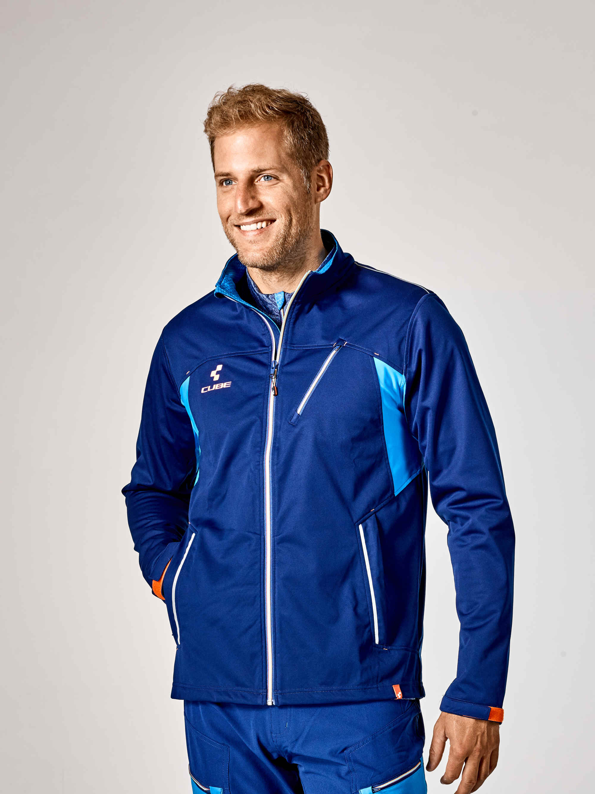 CUBE Tour Jacket Multi-Functional Blue - Image 4