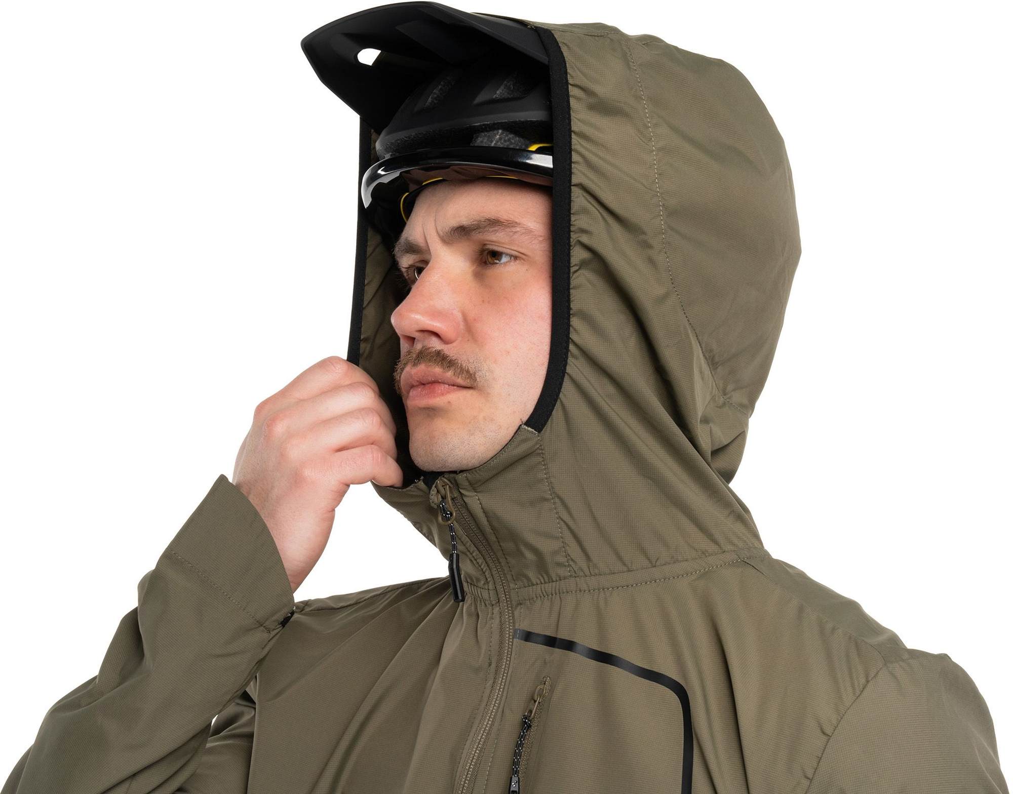 CUBE WIND JACKET OLIVE XS - Image 8