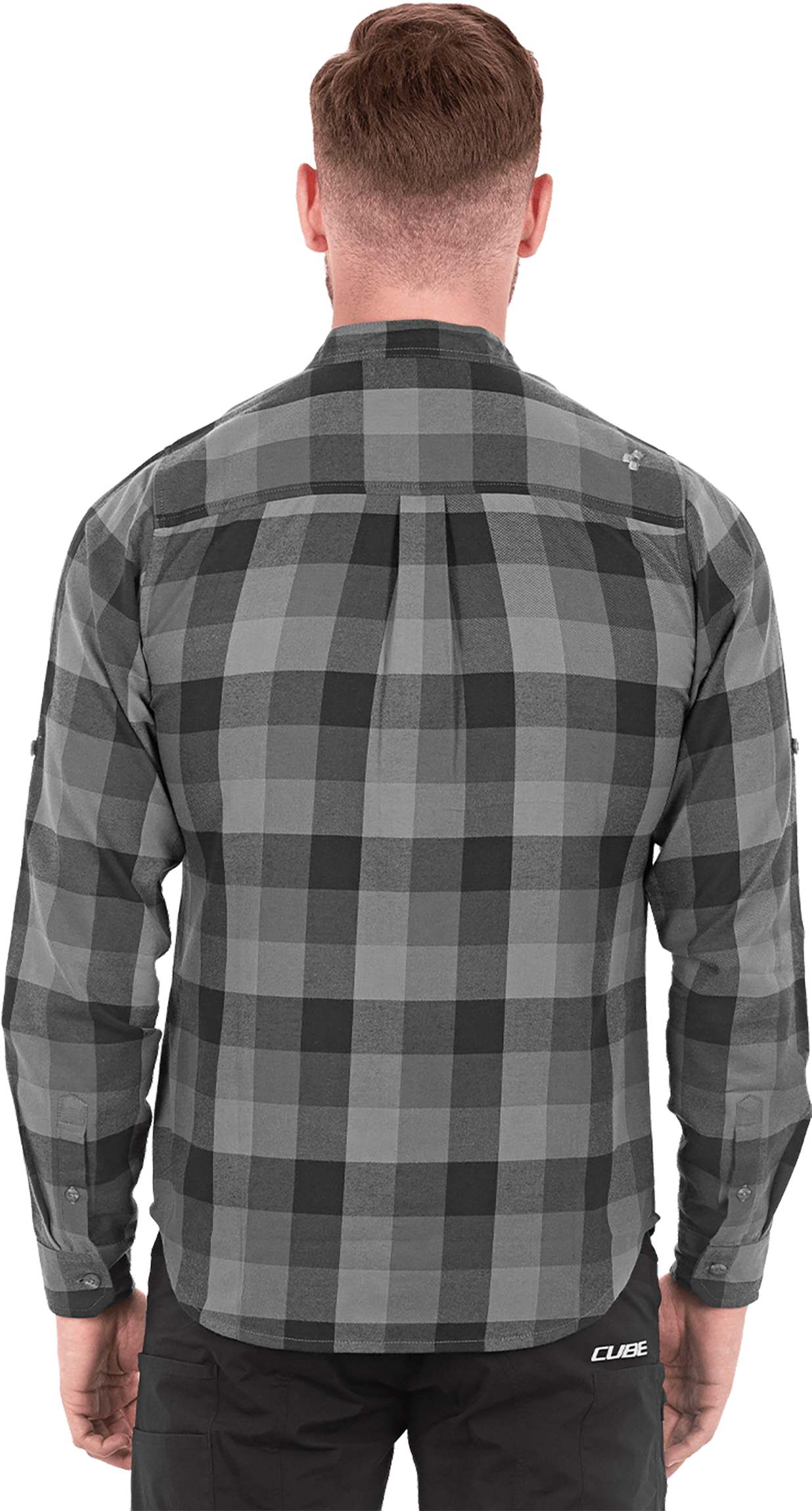 CUBE Work Shirt L/S Grey Check - Image 2