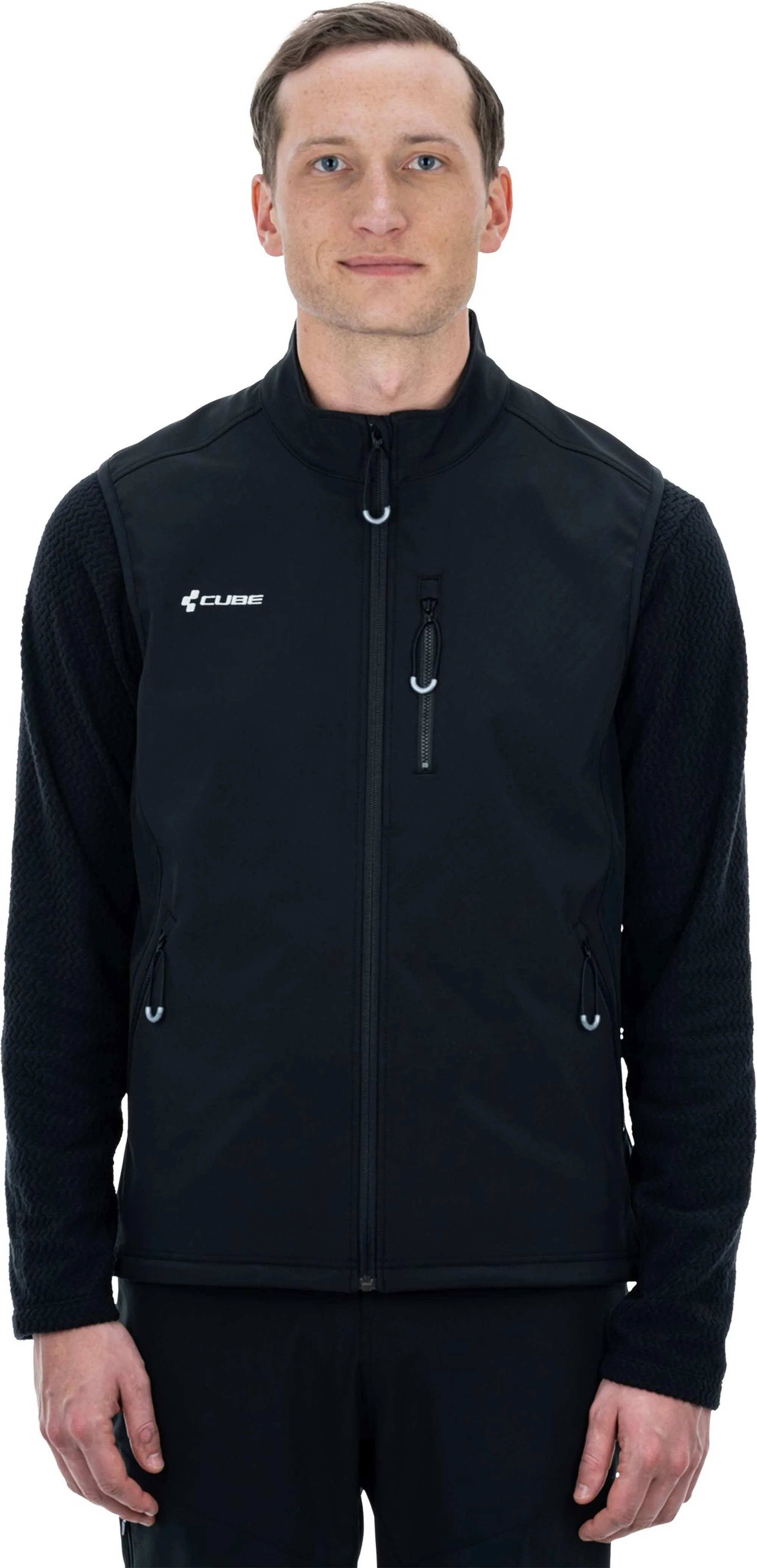 CUBE WORK SOFTSHELL GILET BLACK - Image 2