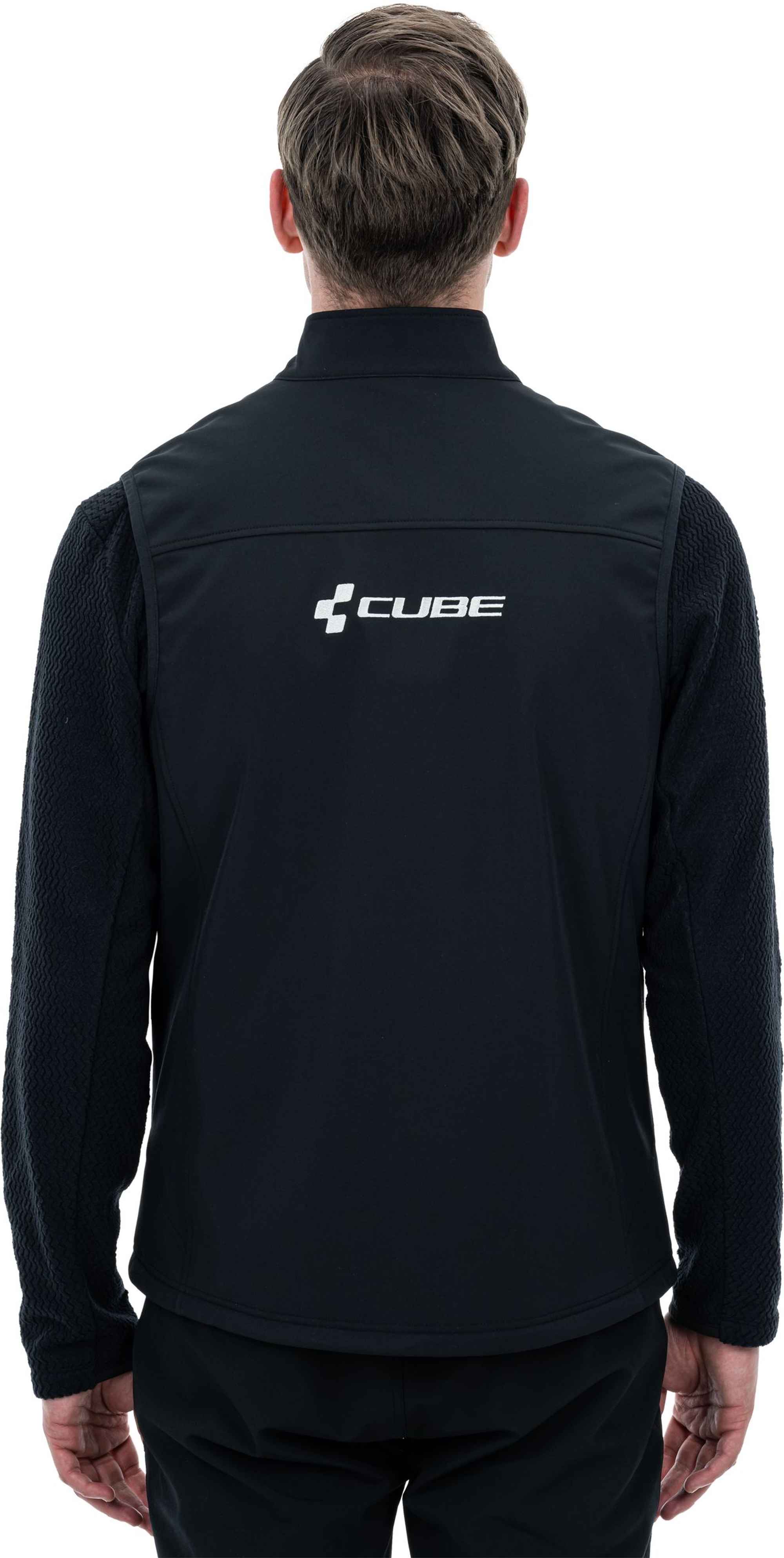 CUBE WORK SOFTSHELL GILET BLACK - Image 3